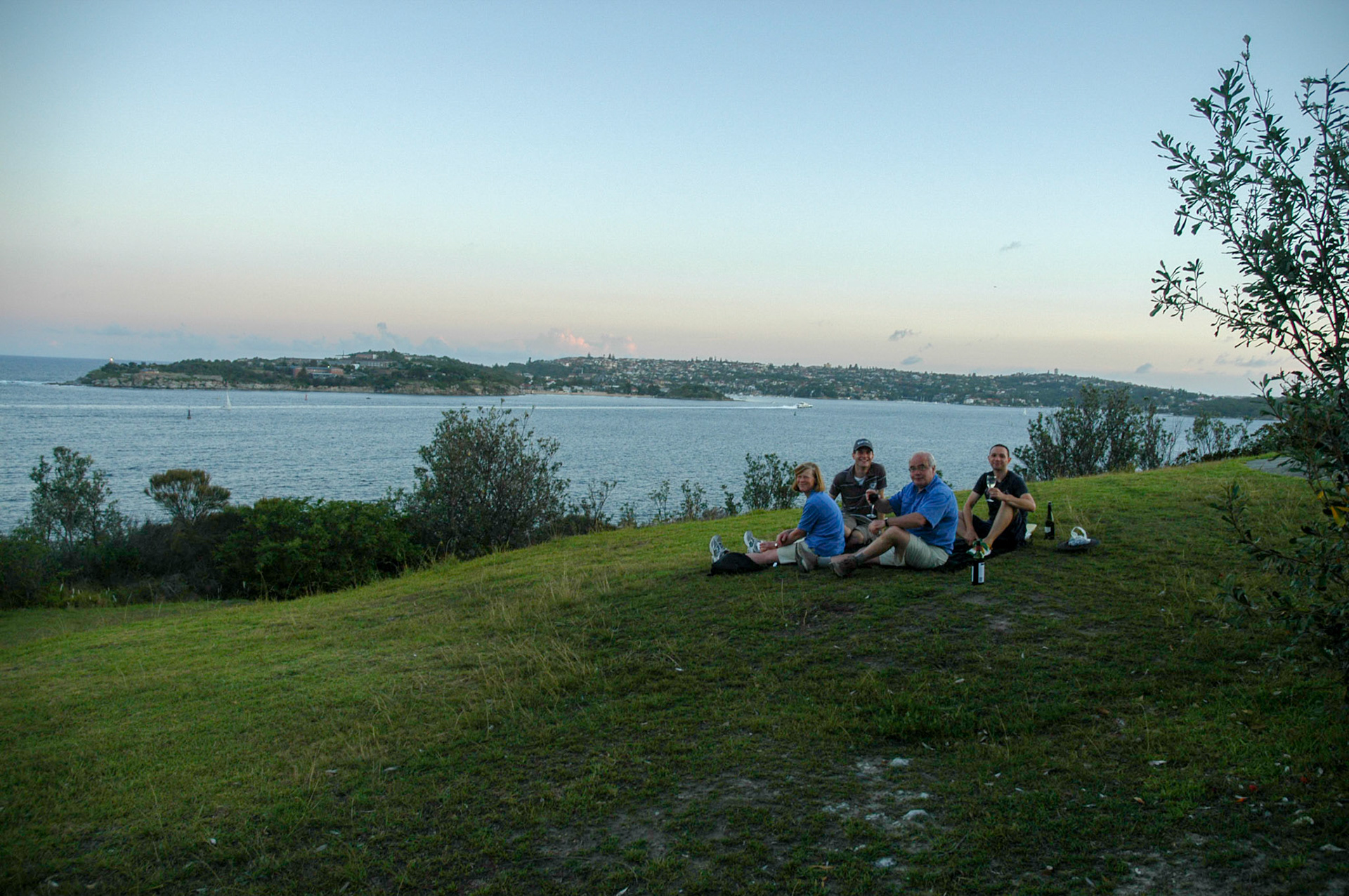 Sunset picnic at Middle Head