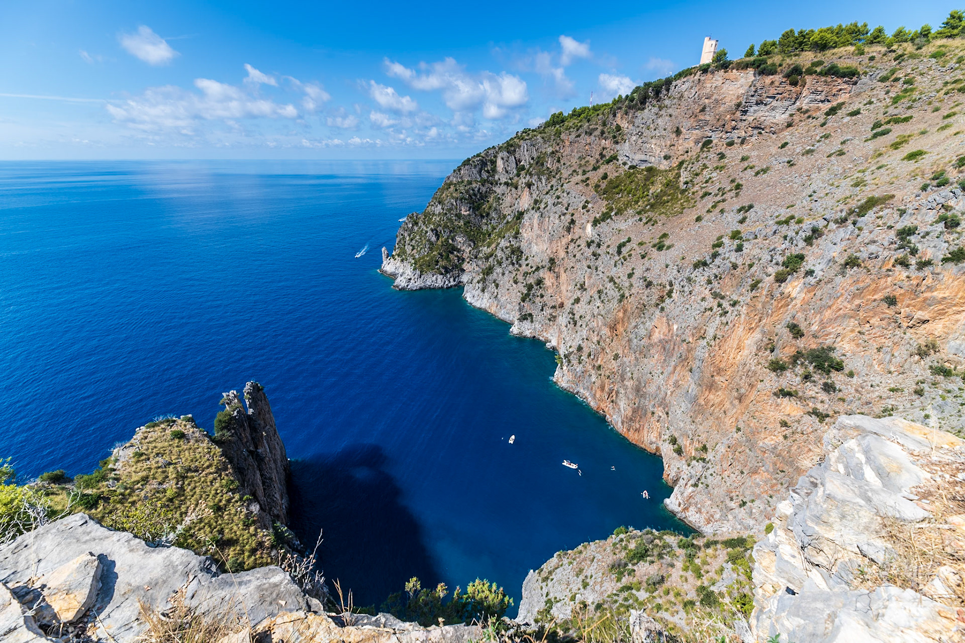Views from the headland near Palinuro