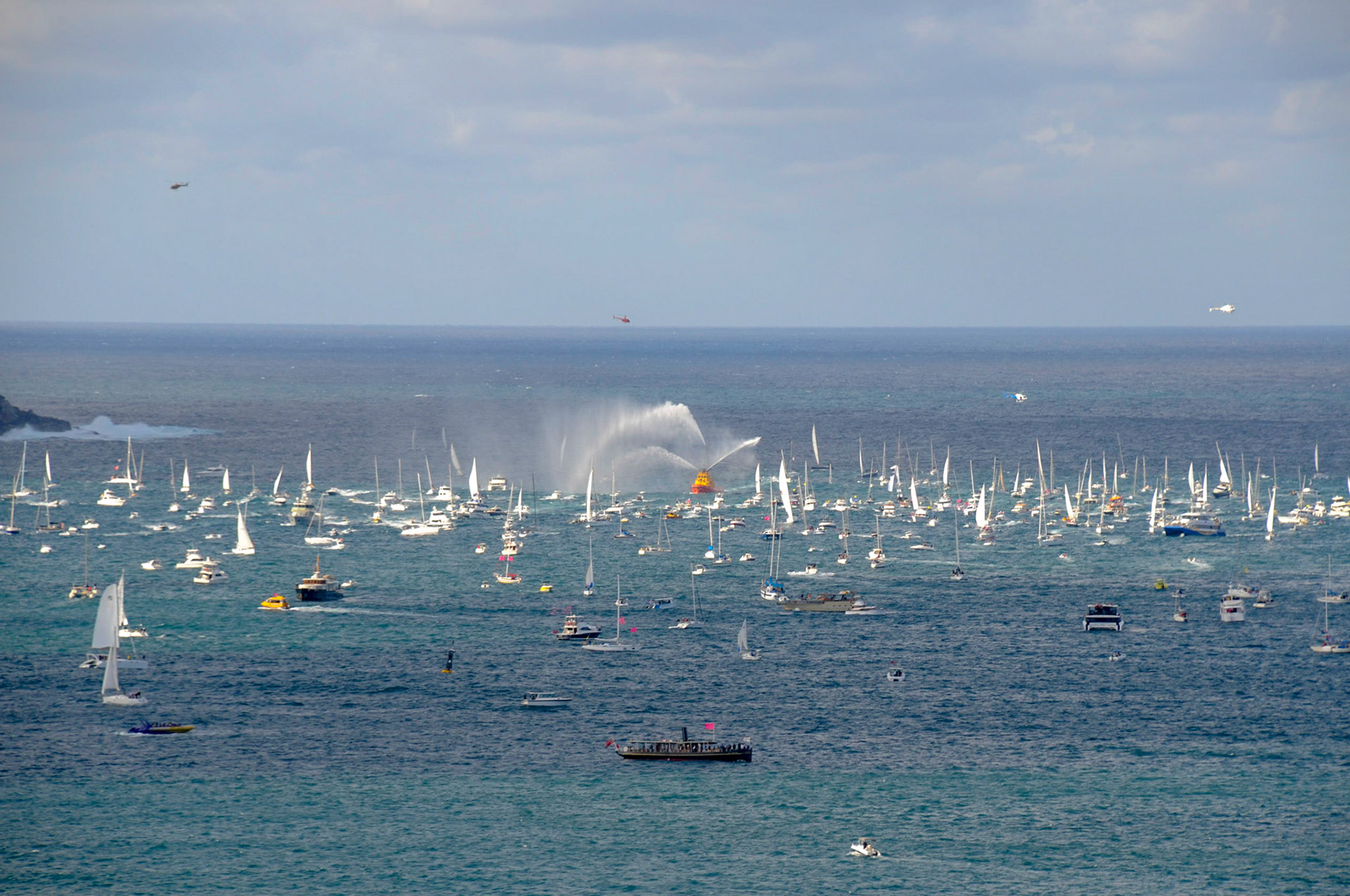 Crossing the line. She is in there somewhere