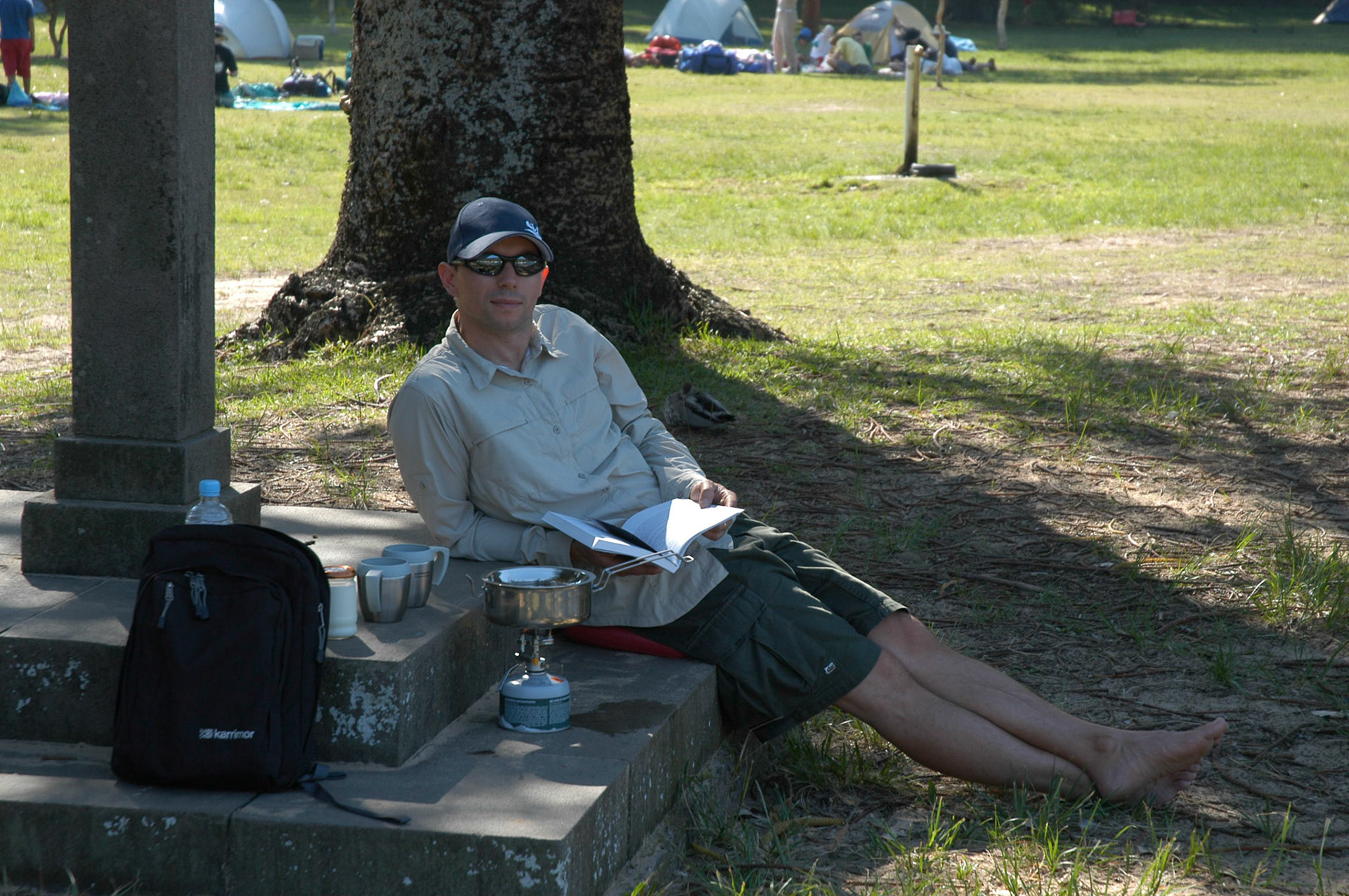 Making a cup of tea on our new stove