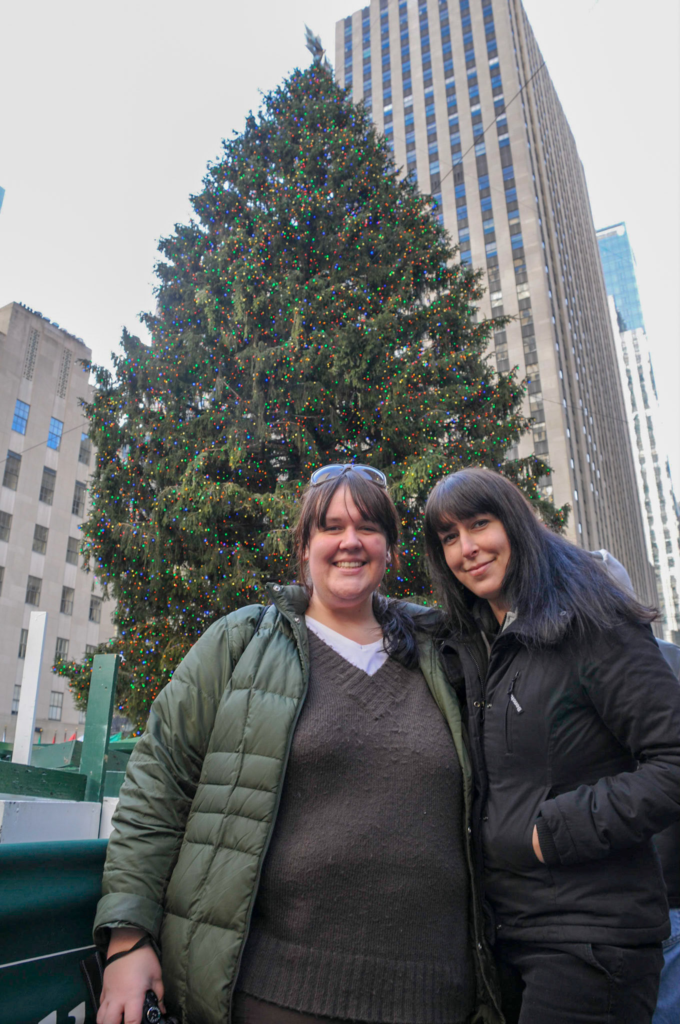 Big Christmas tree at the Rockefeller centre