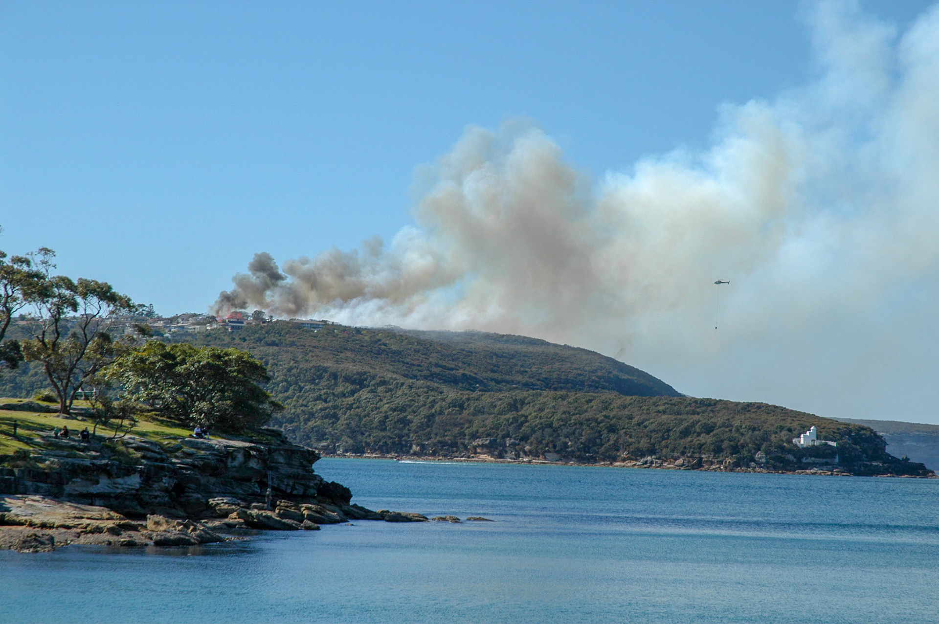 Bush fire in Balgowlah Heights