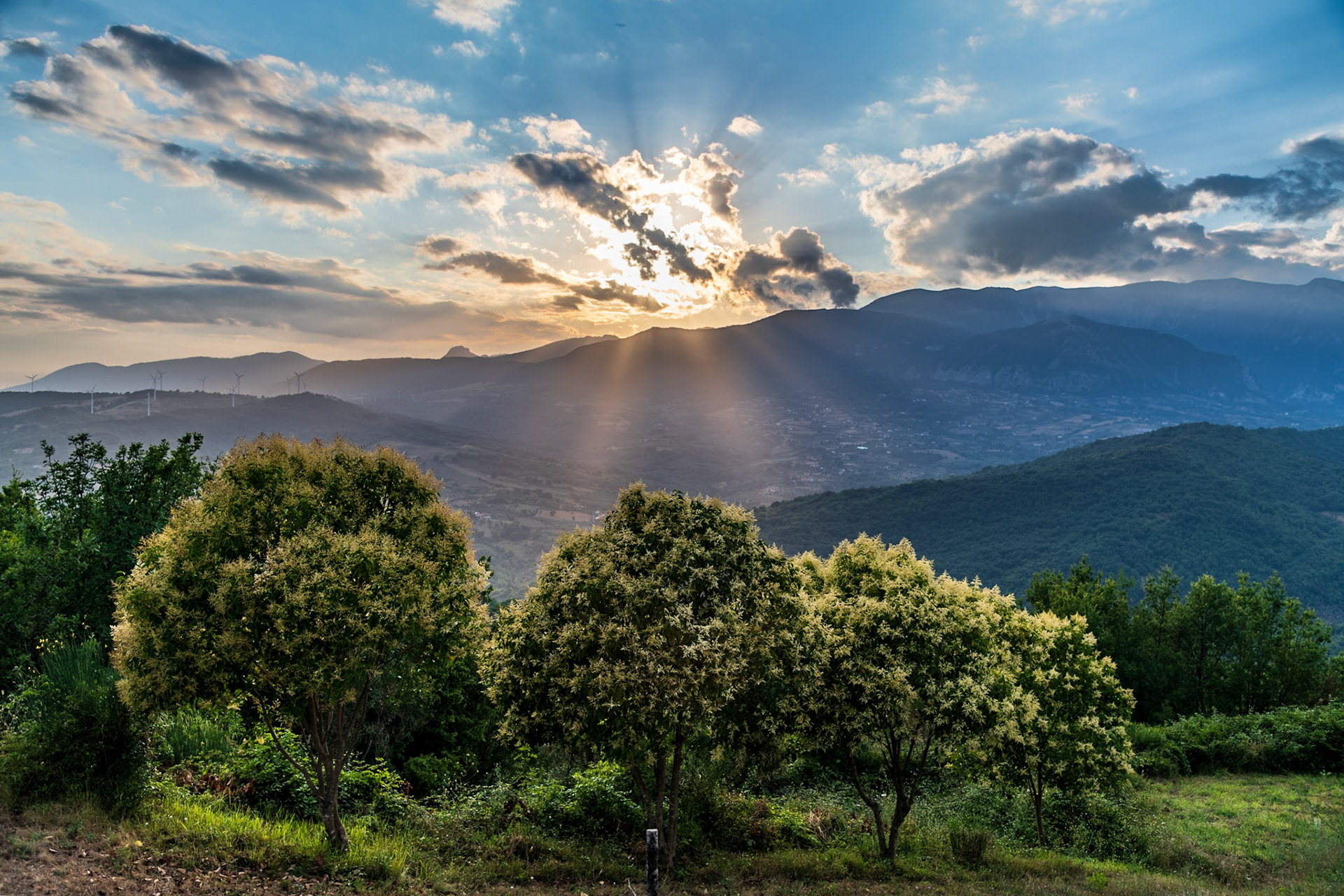 Contursi sunset