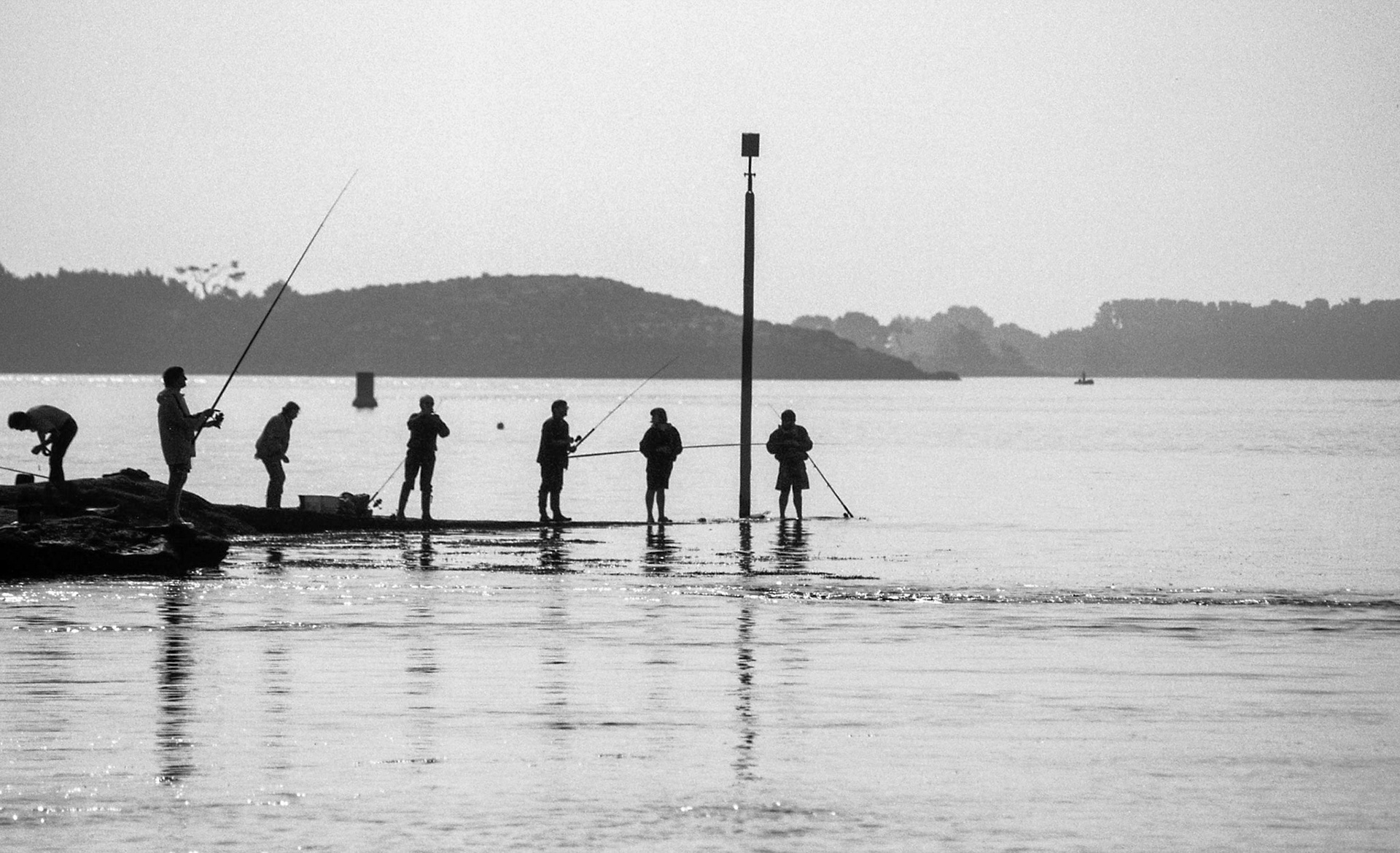 Fishermen in the Morbihan, France
