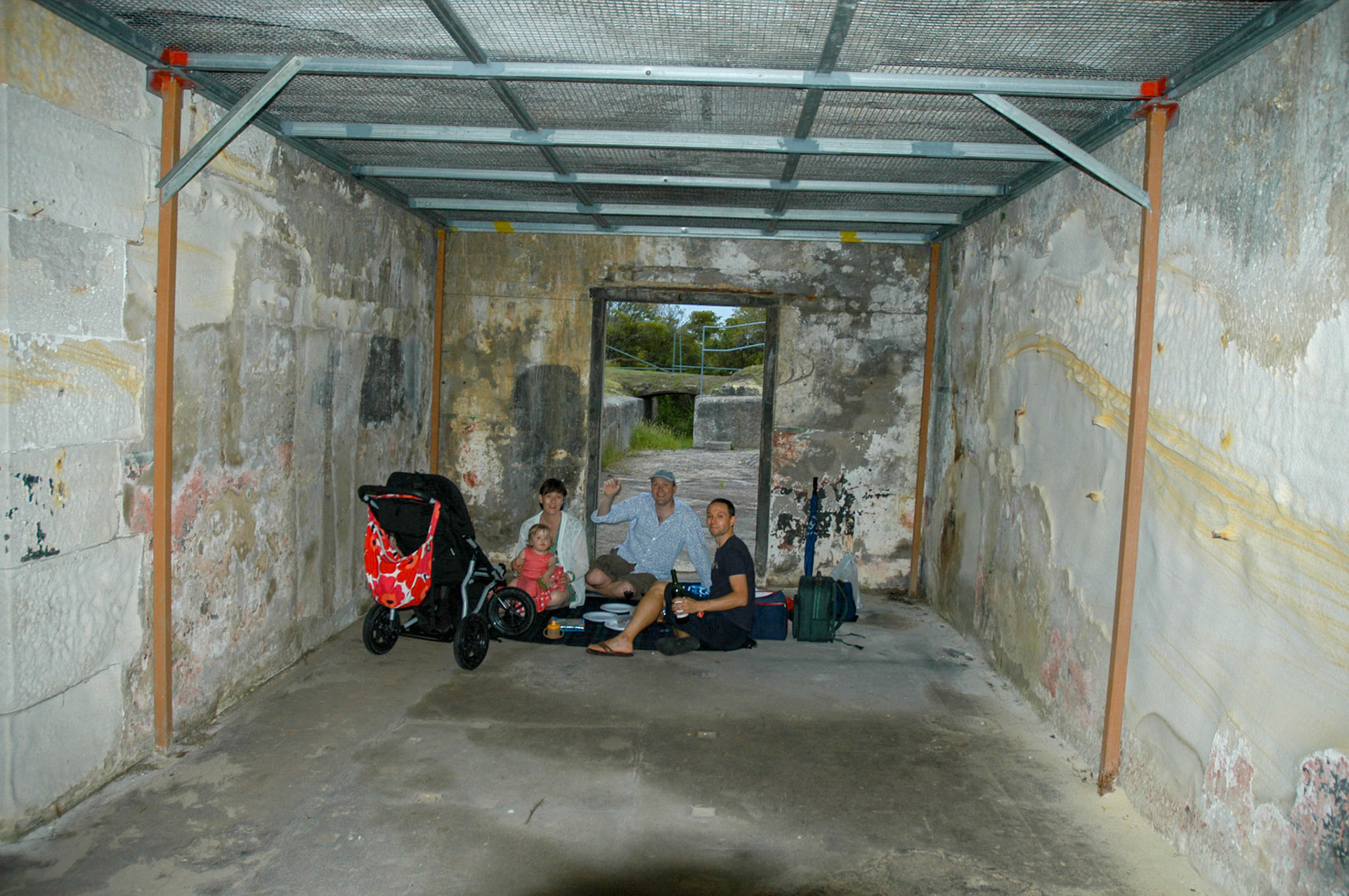 Weather was not at its best, so we ended up in a bunker!