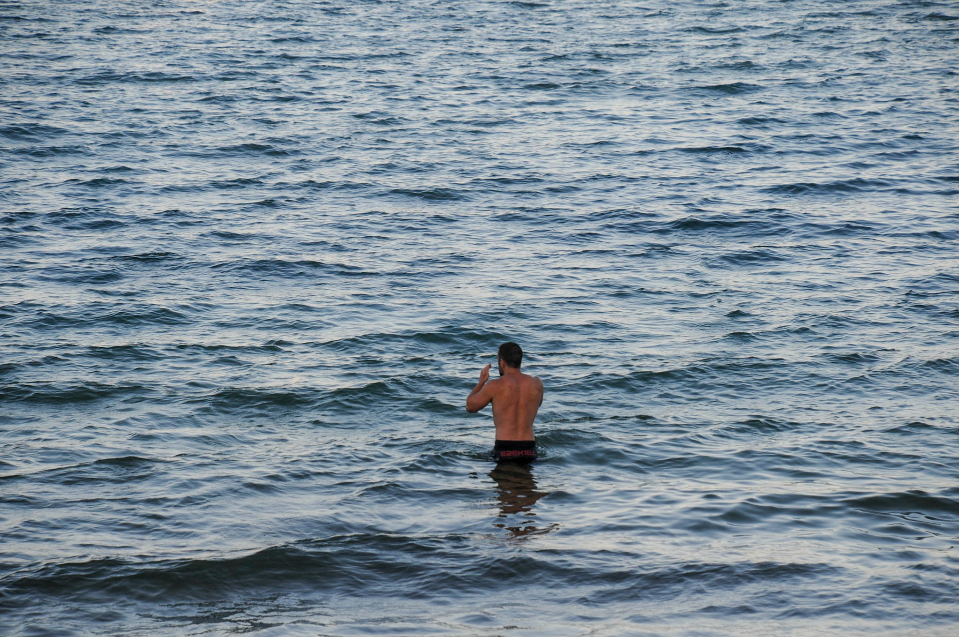 ... and a swim for others