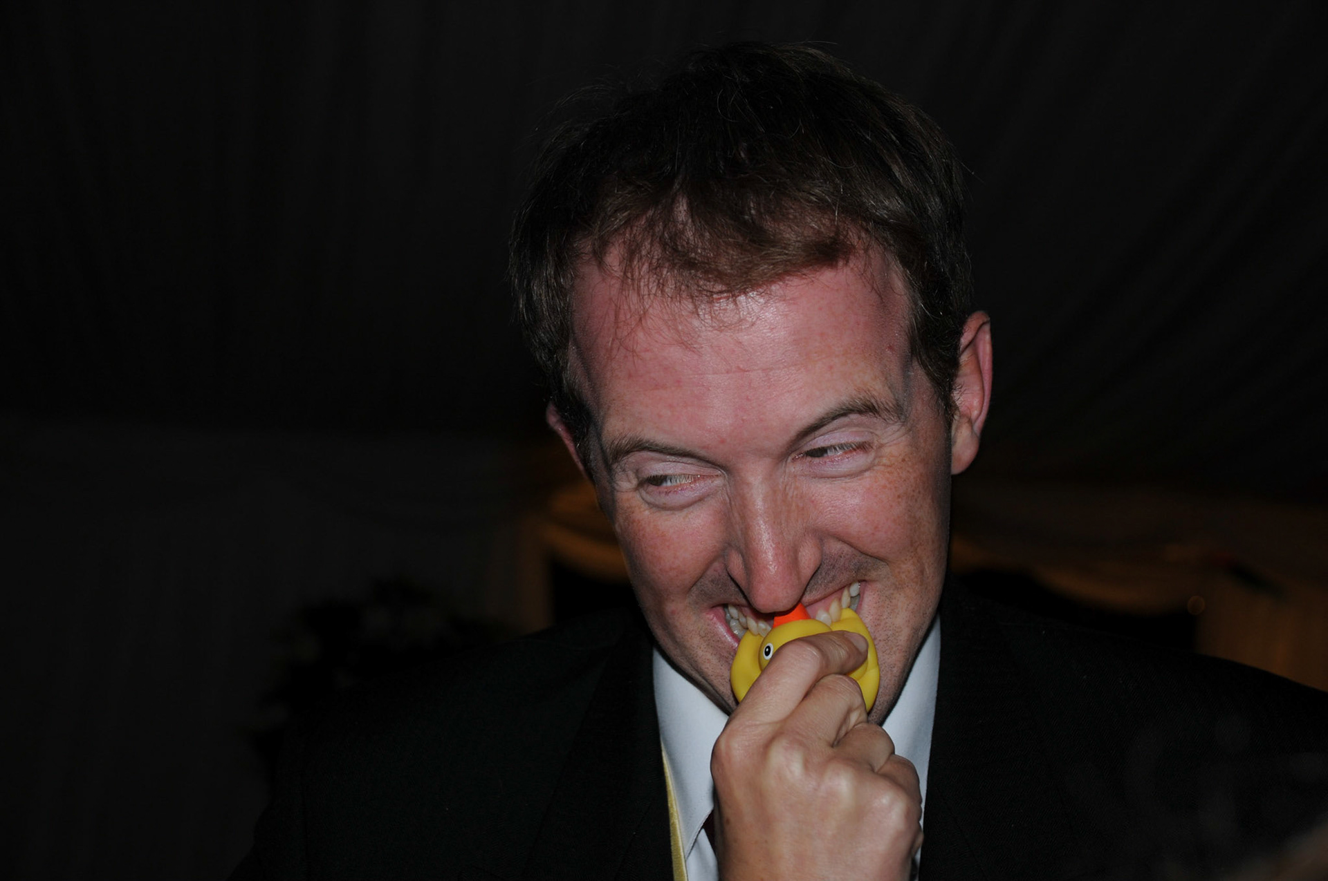 Not sure Amber liked the duck