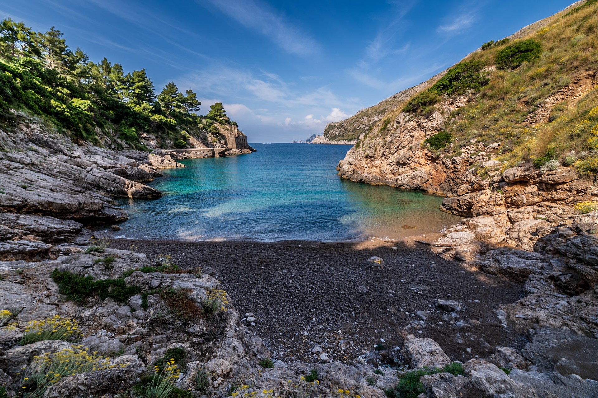 Peaceful bay of Ieranto