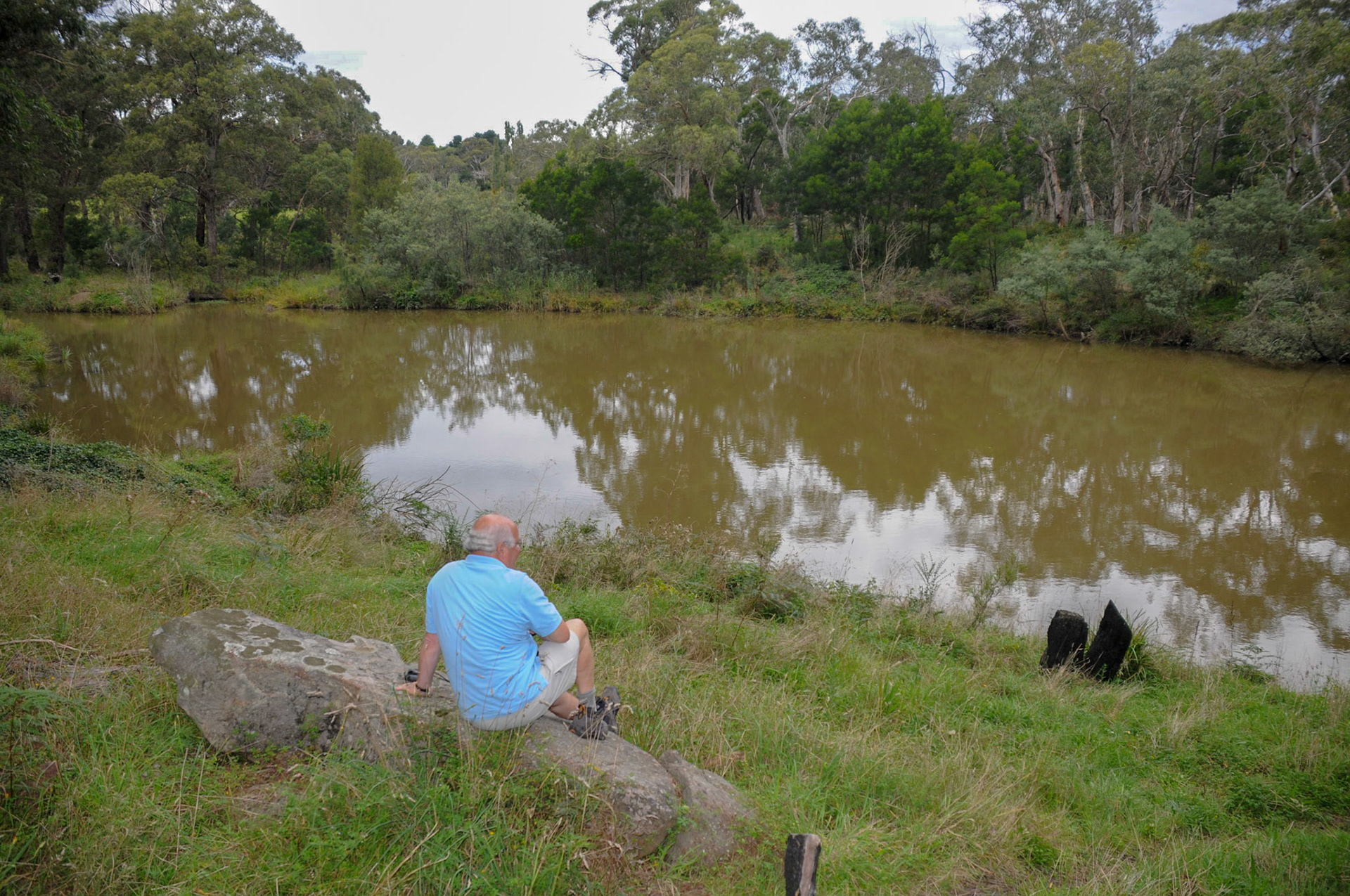 Waiting for the elusive Duck Billed Platypus