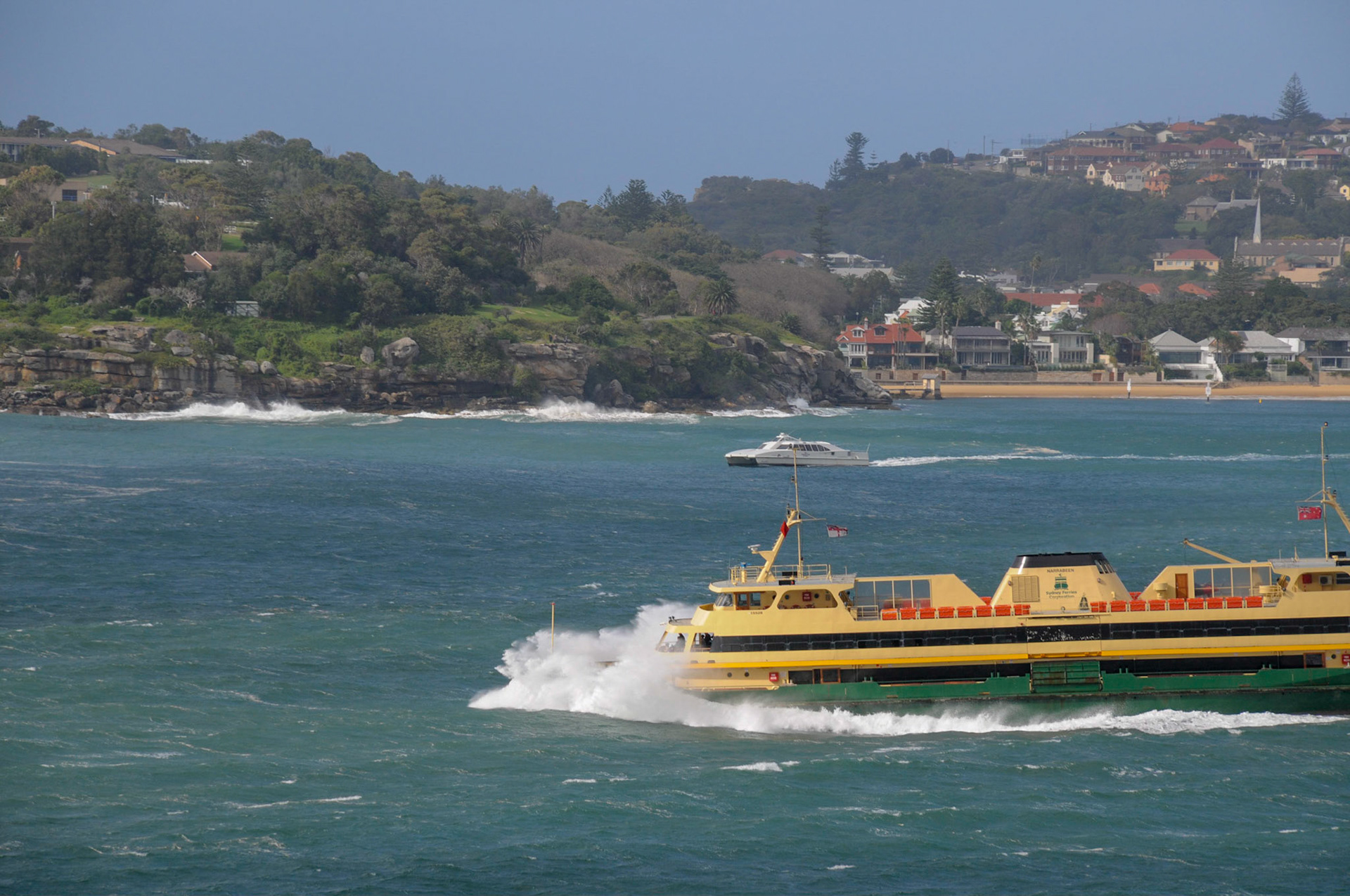 Glad not to be on the Manly ferry