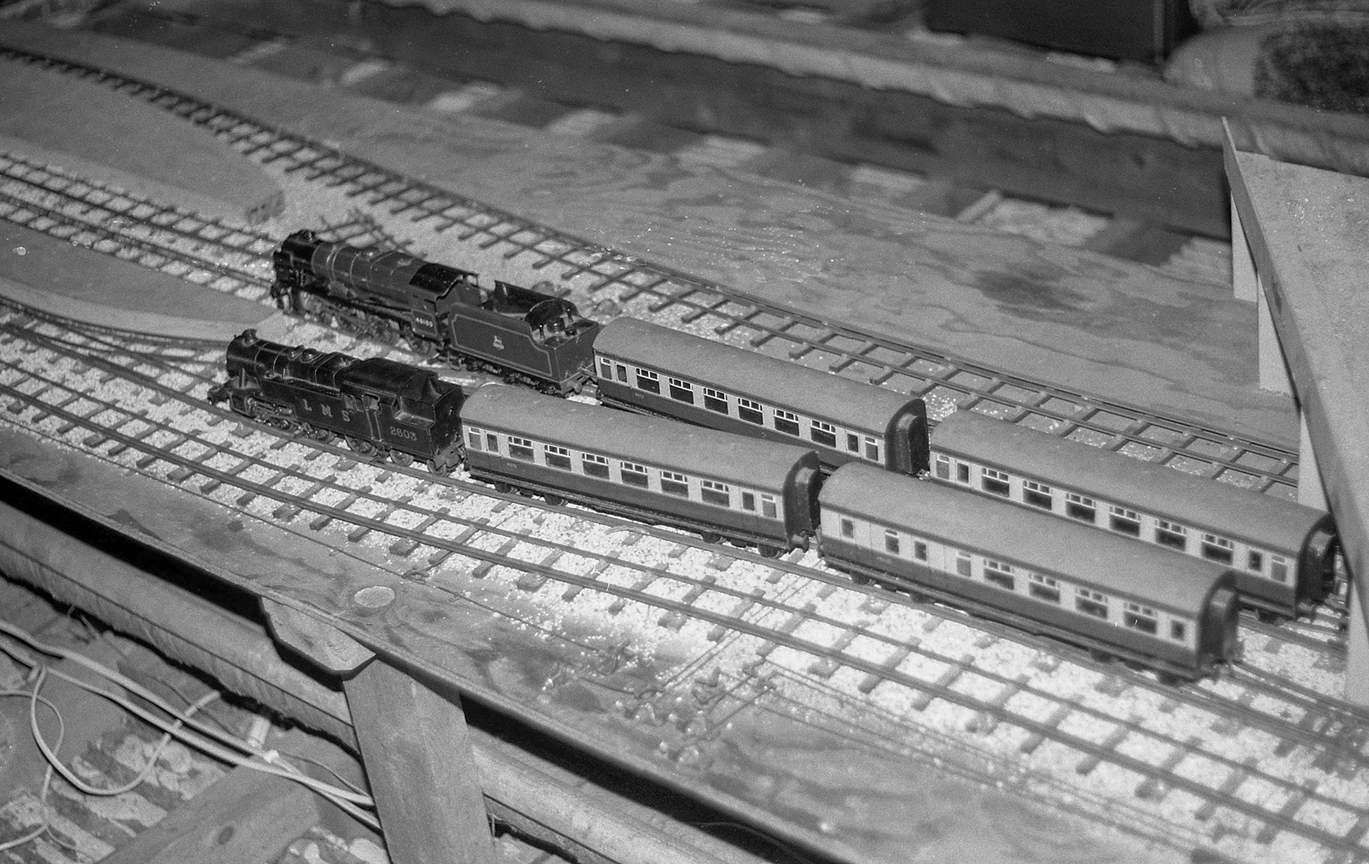 Grandfathers train set in the attic