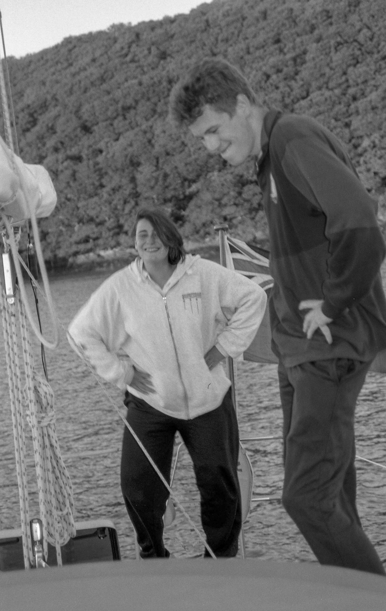 Doing the Time Warp on deck