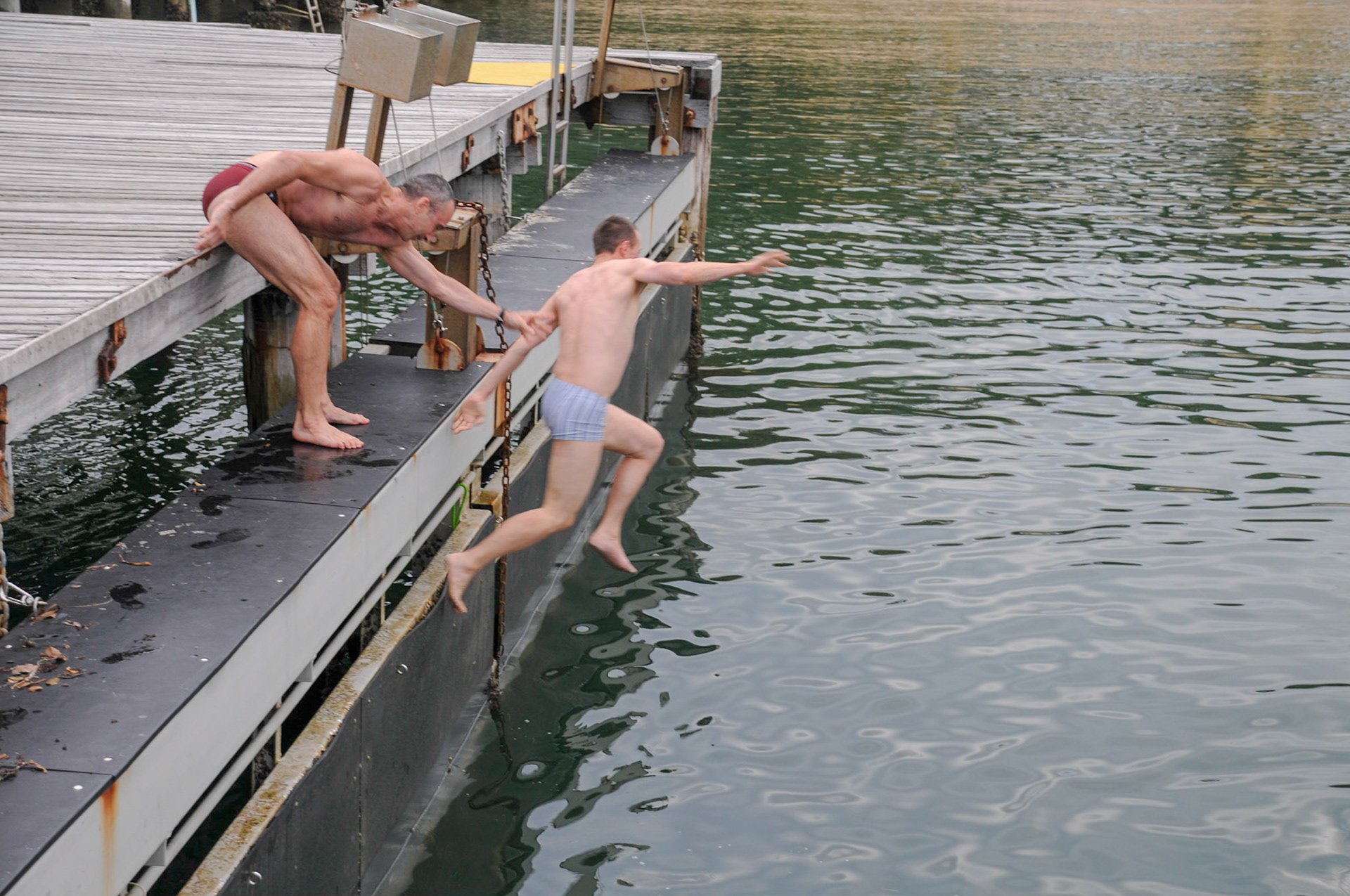 Paul giving a helping hand