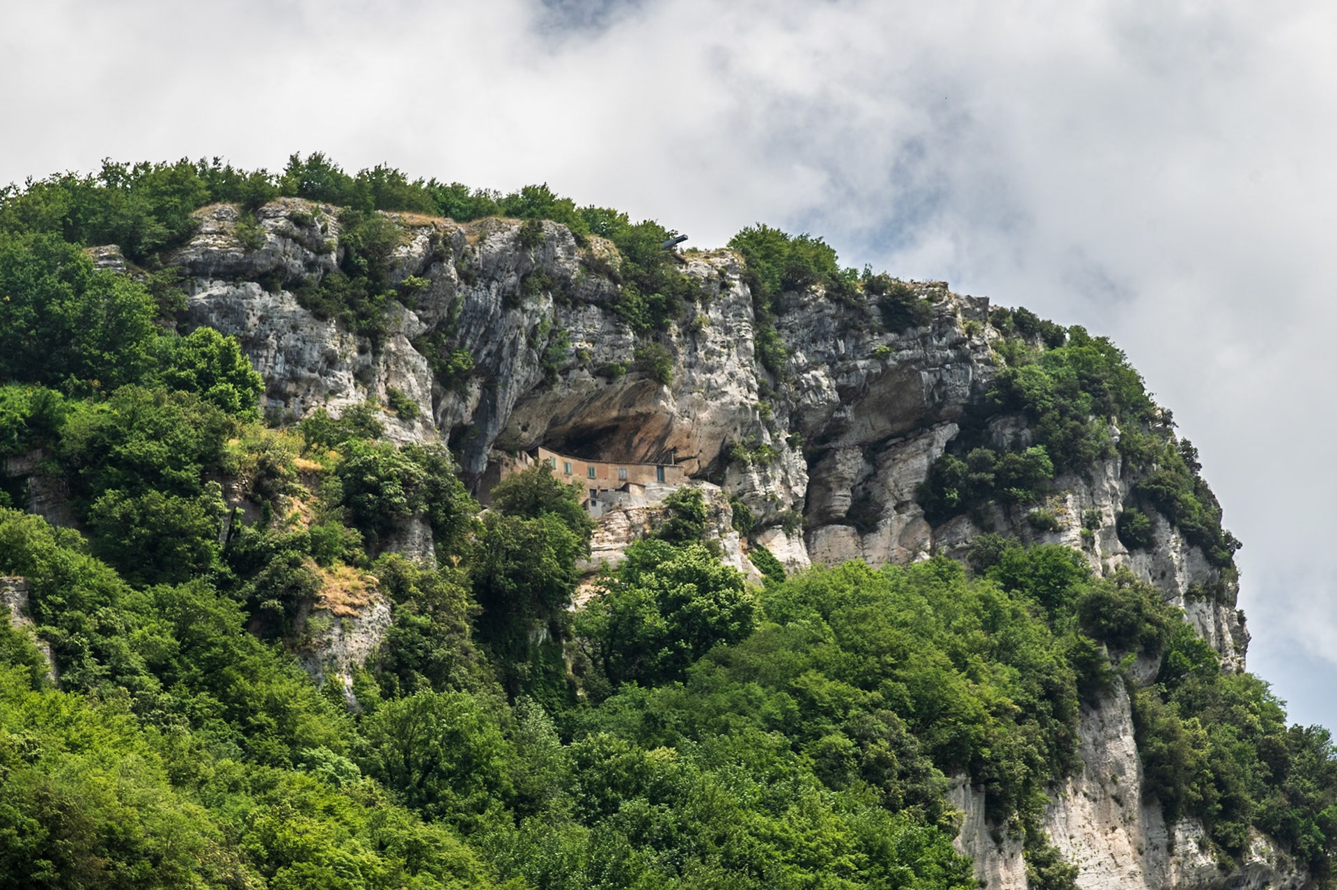Eremo di San Michele from a distance