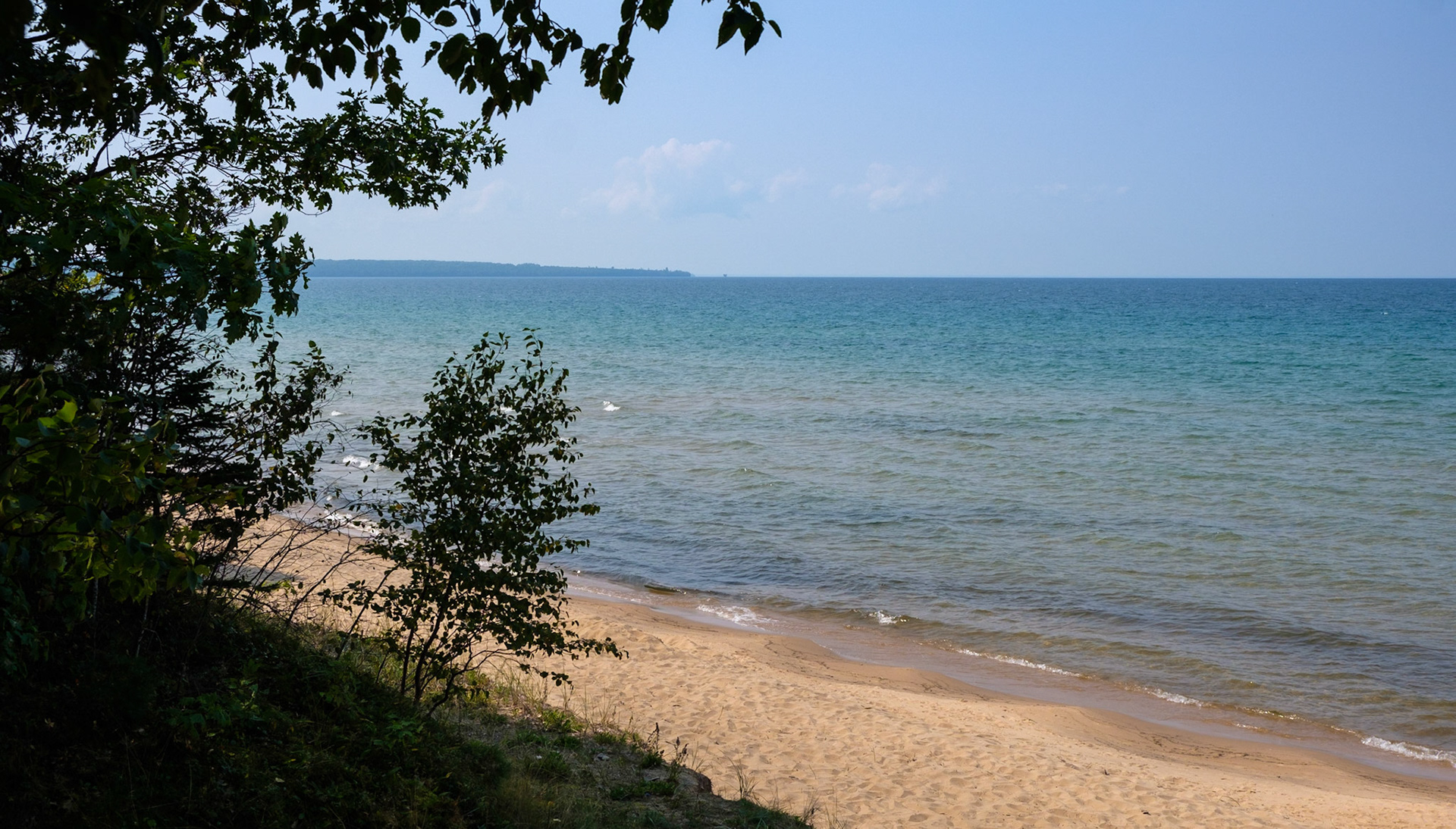 Looking west from campsite
