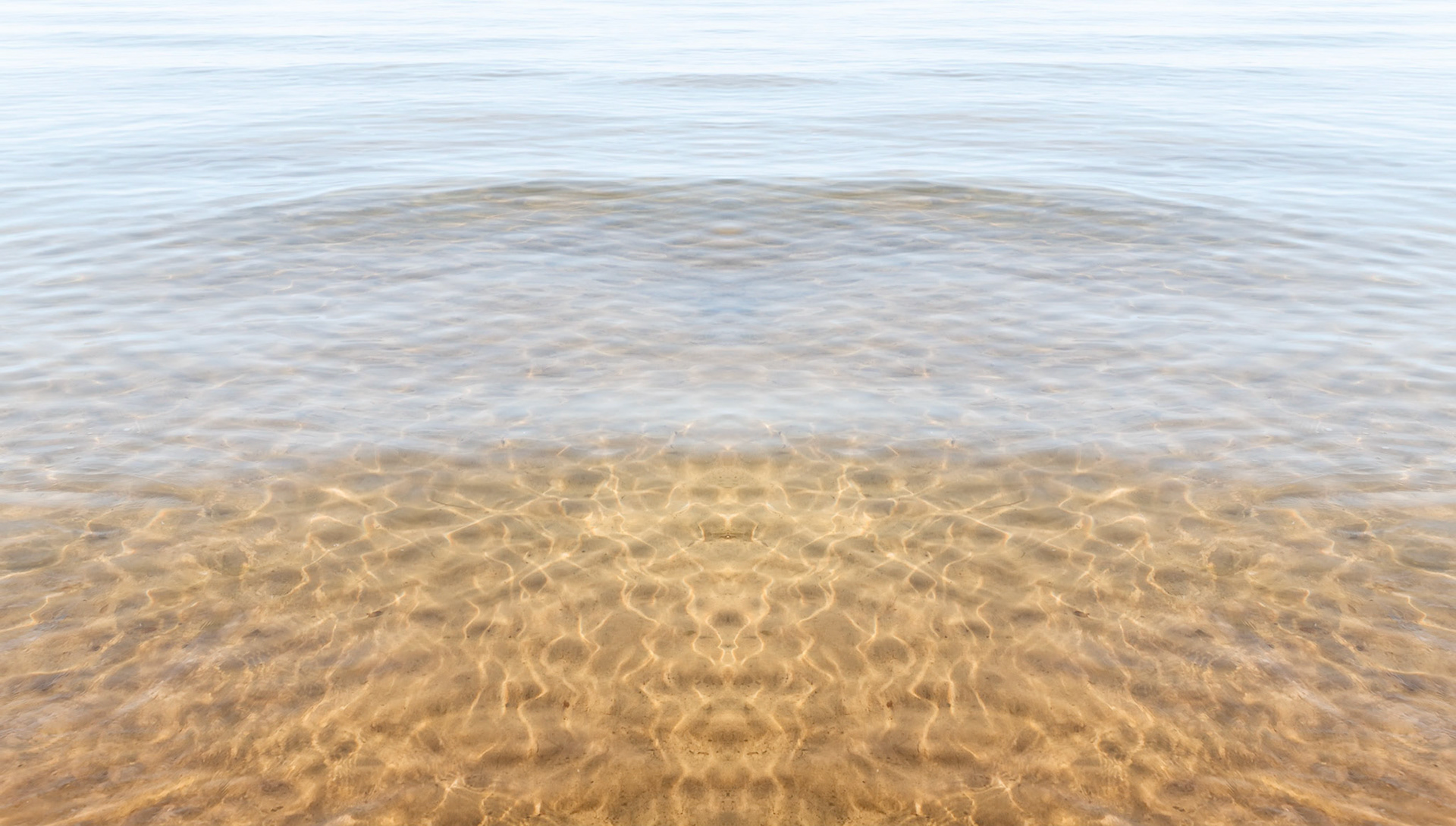 Spirit Waters, Whitefish Bay, Lake Superior, 2011. Full Gallery Edition: 26"H x 40"W; Main Edition: 18"H x 40"W, Framed.