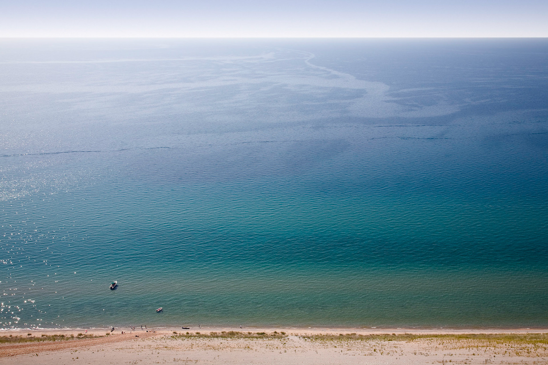 Looking for Wisconsin, Sleeping Bear Dunes, 2009, 21"H x 24"W, Framed.