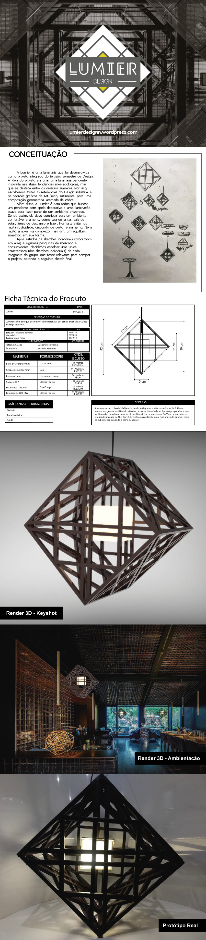Projeto Integrado - Luminária (Projeto Acadêmico)