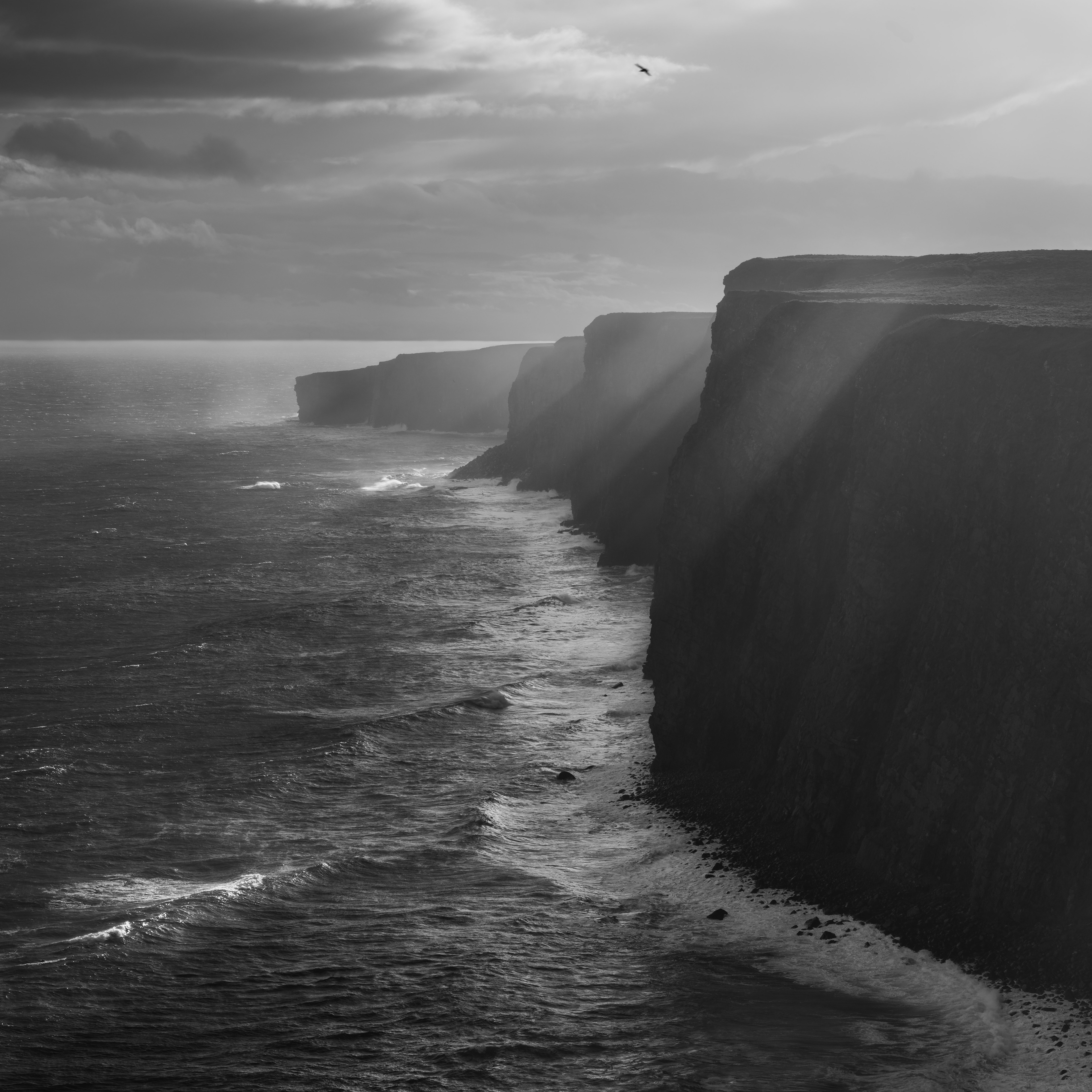 Week 47. Looking South past Crogodale head, the highest cliff at Duncansby