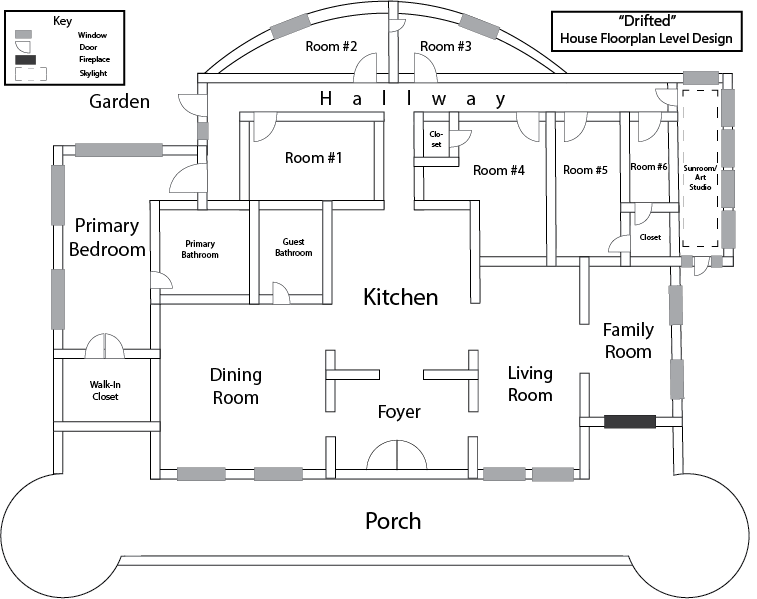 Final Floorplan design of 'Main House'