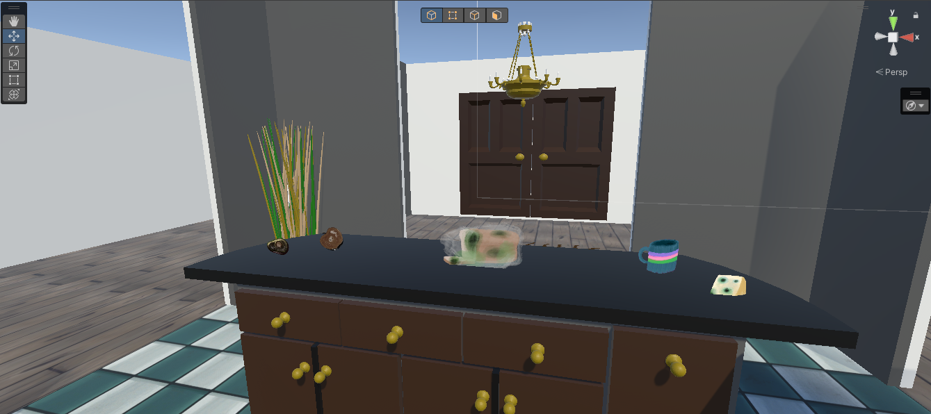 Placement of 2D kitchen objects