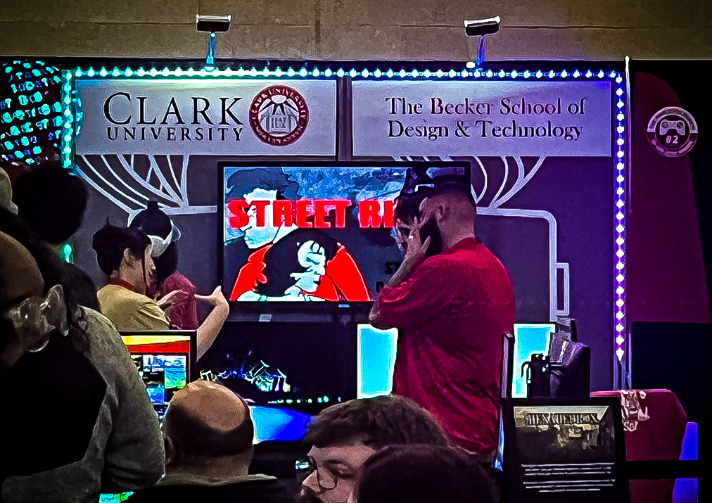 Street Rider at Clark University BSDT Booth During PAX East 2024