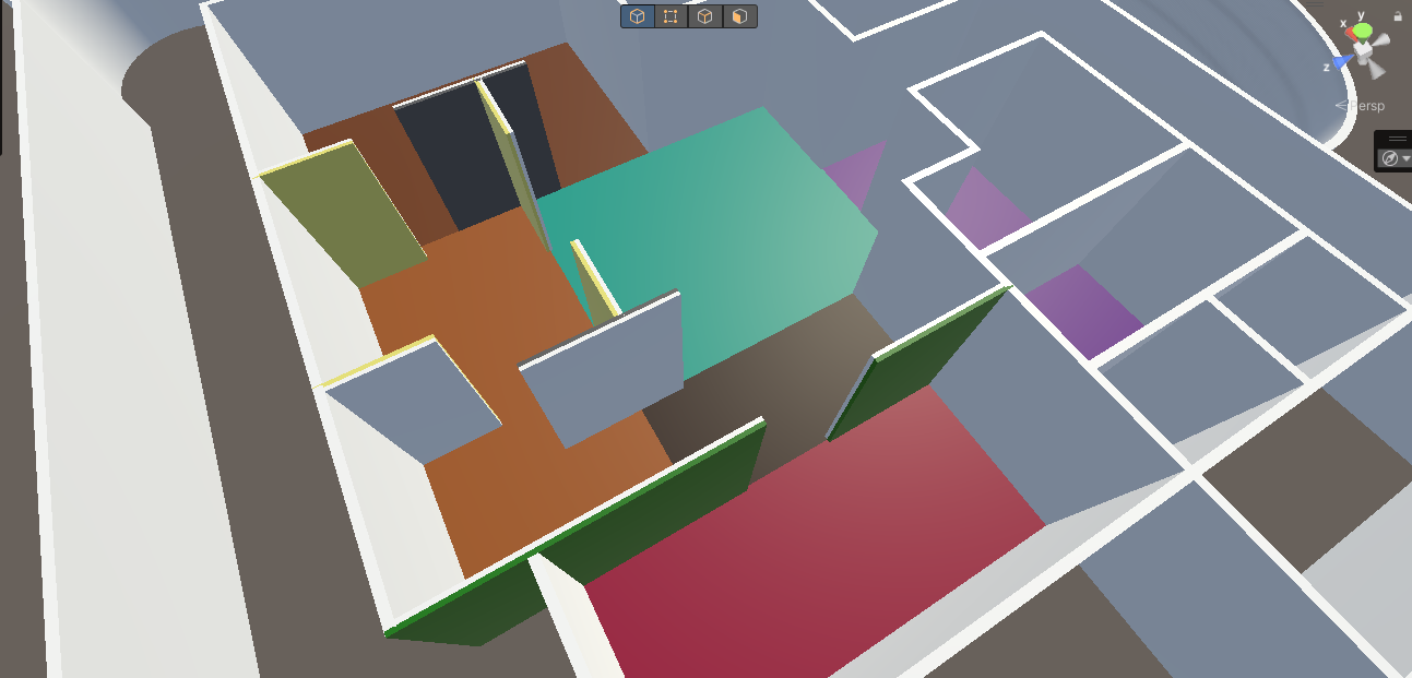 Dividing walls evenly for wallpaper textures