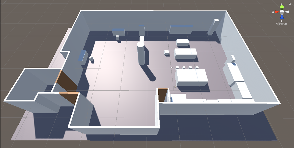 Greybox, First Draft (Before Level was Fancy Kitchen)