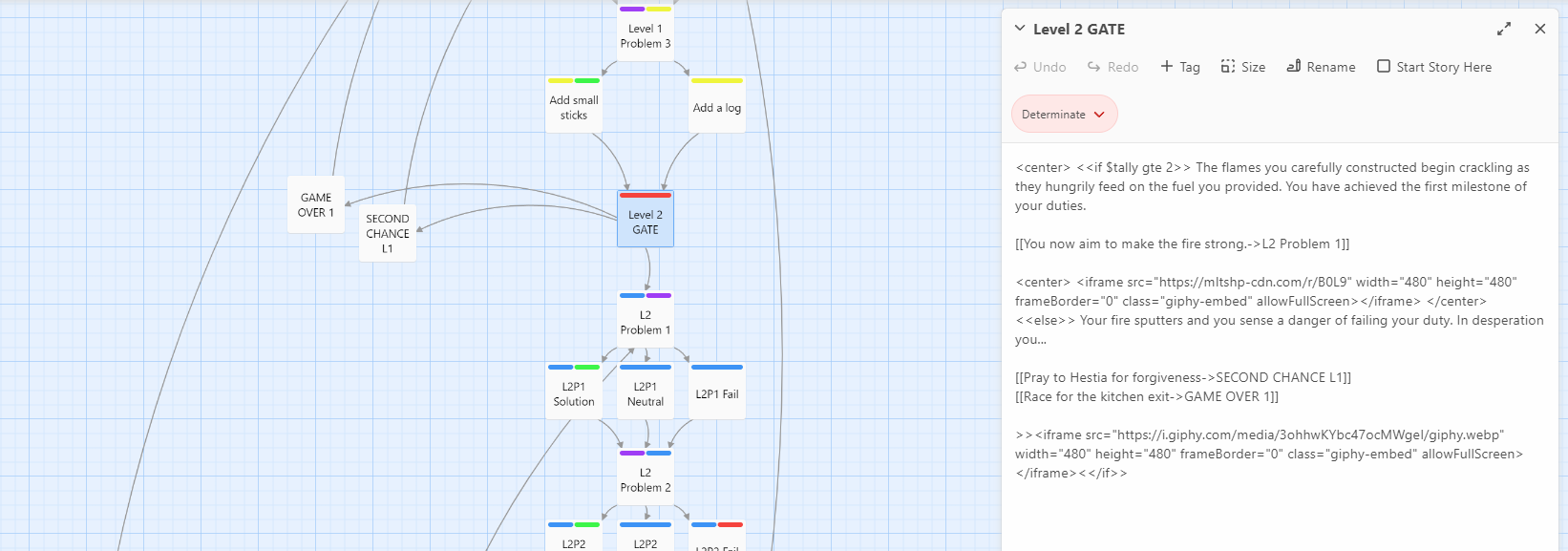 JavaScript (SugarCube) Coding with Tally Count and Formatting in Twine