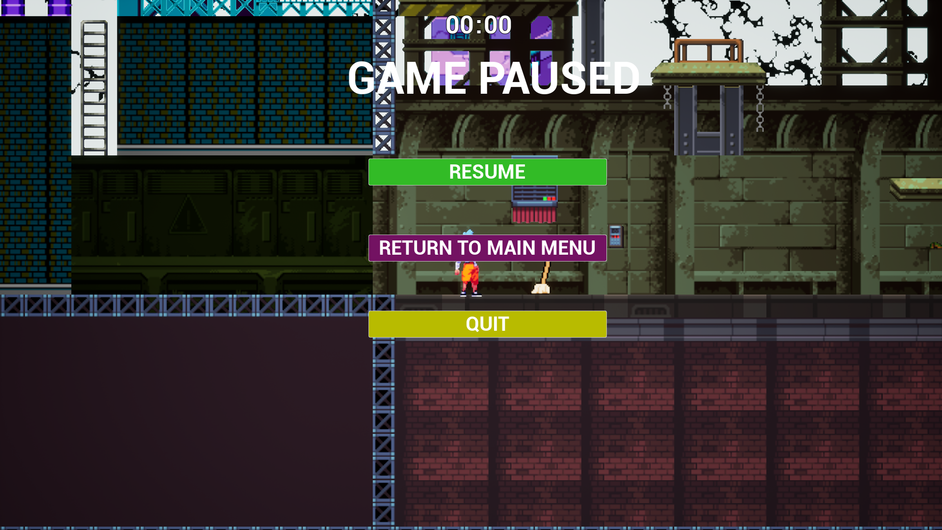 Pause Menu in Game