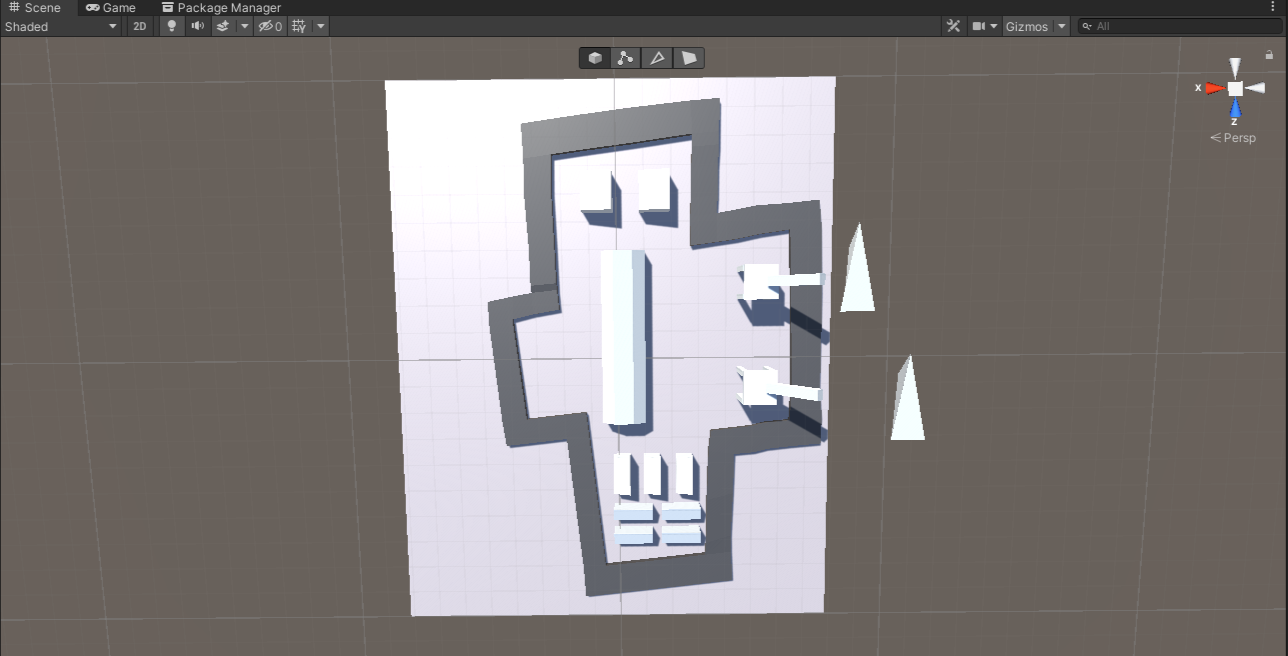 First Greybox Layout, Week 2 of Studio