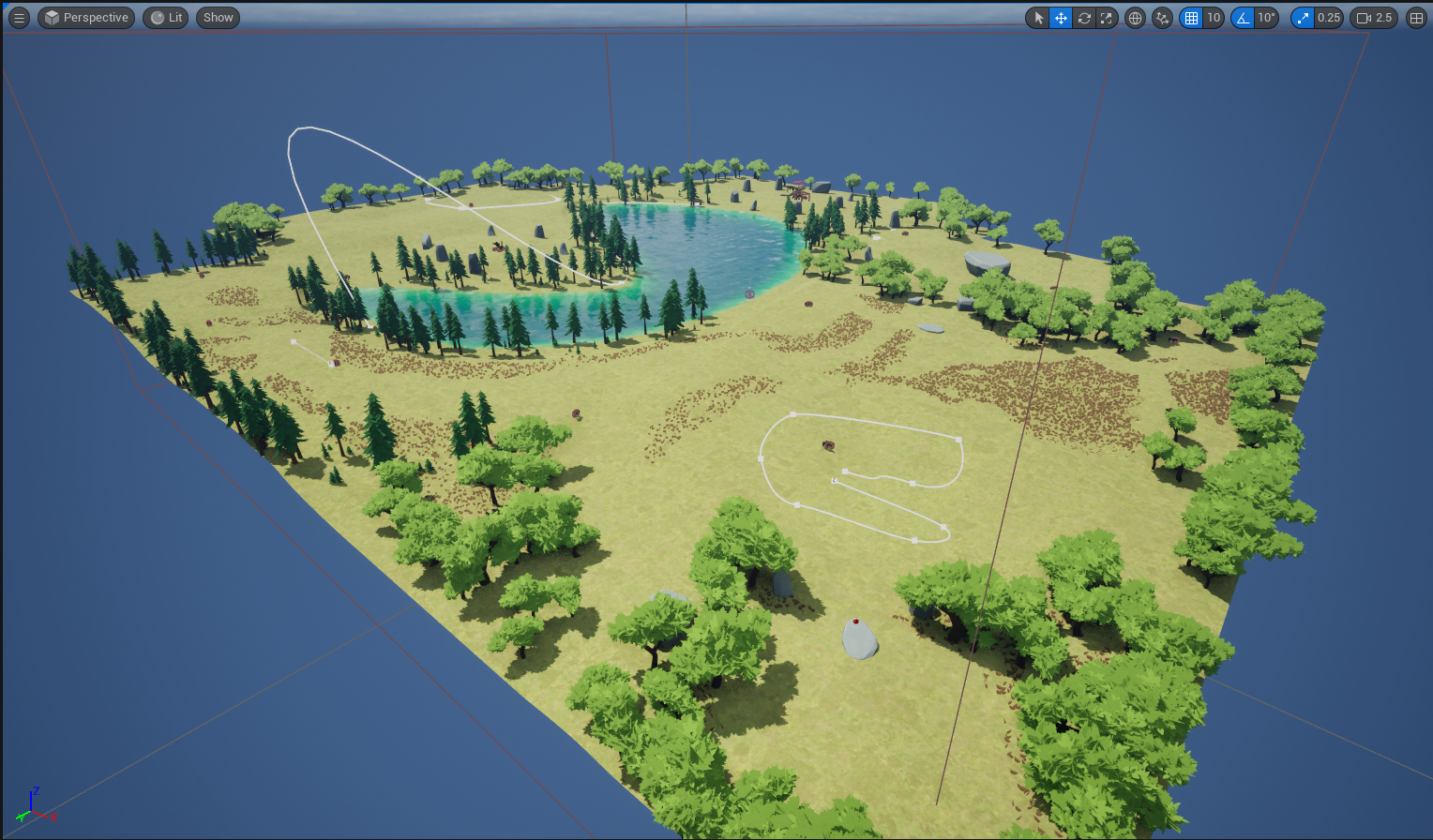 Side View of Overall Level Design