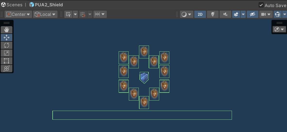 Shield Powerup Acorn Pattern