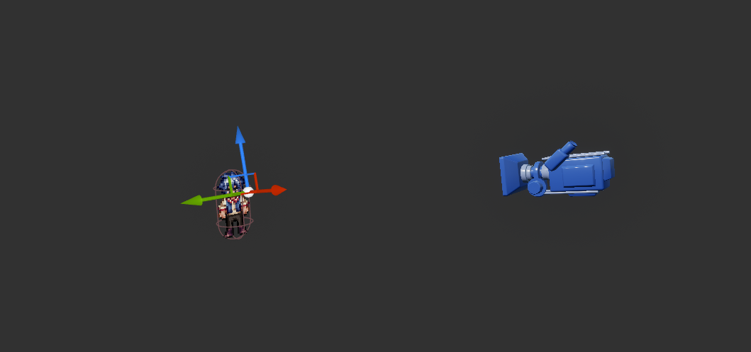 Raynor character capsule for collision, controller inputs, and camera angle