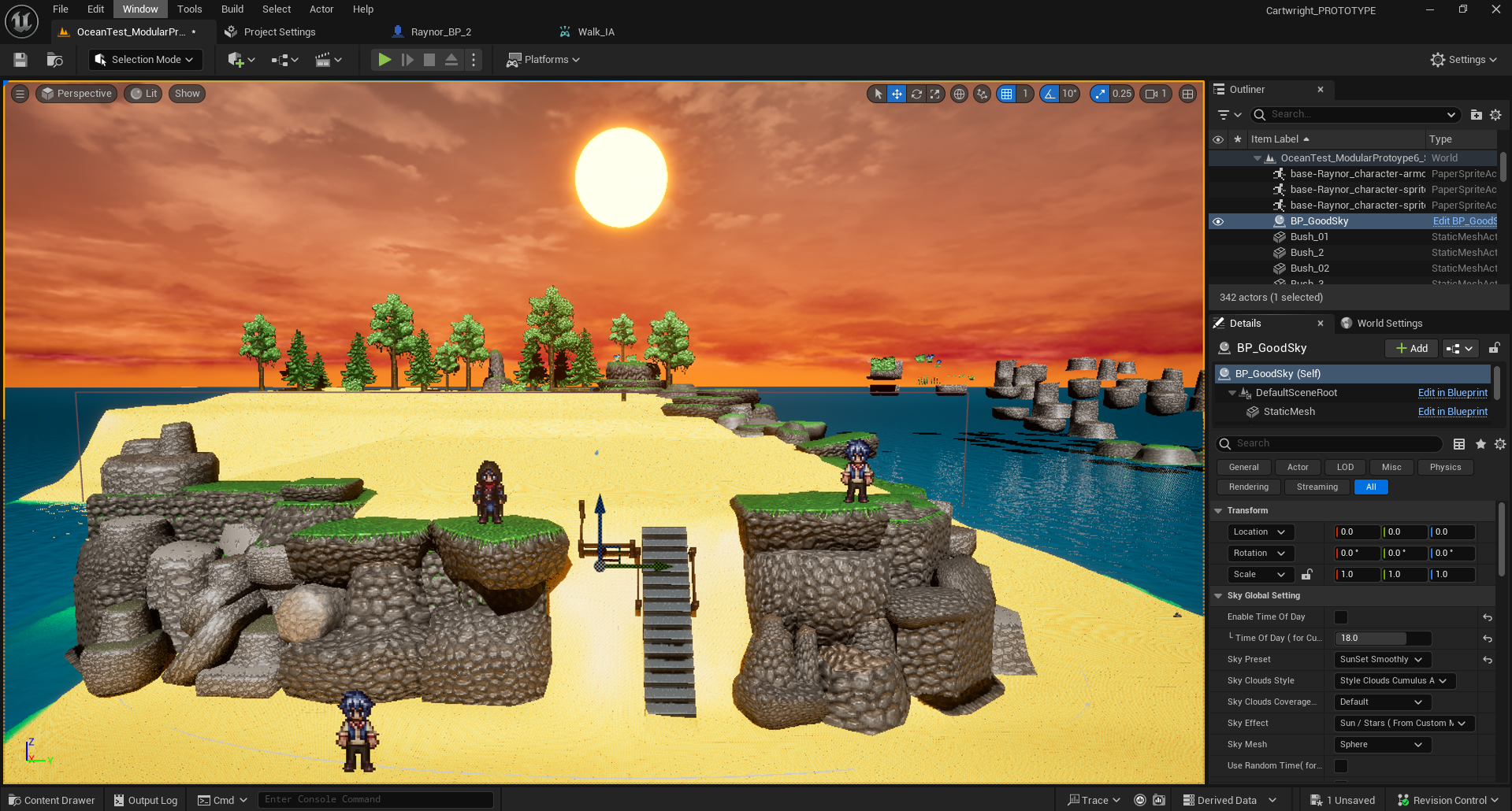 Morning sun (testing the skybox cycle)