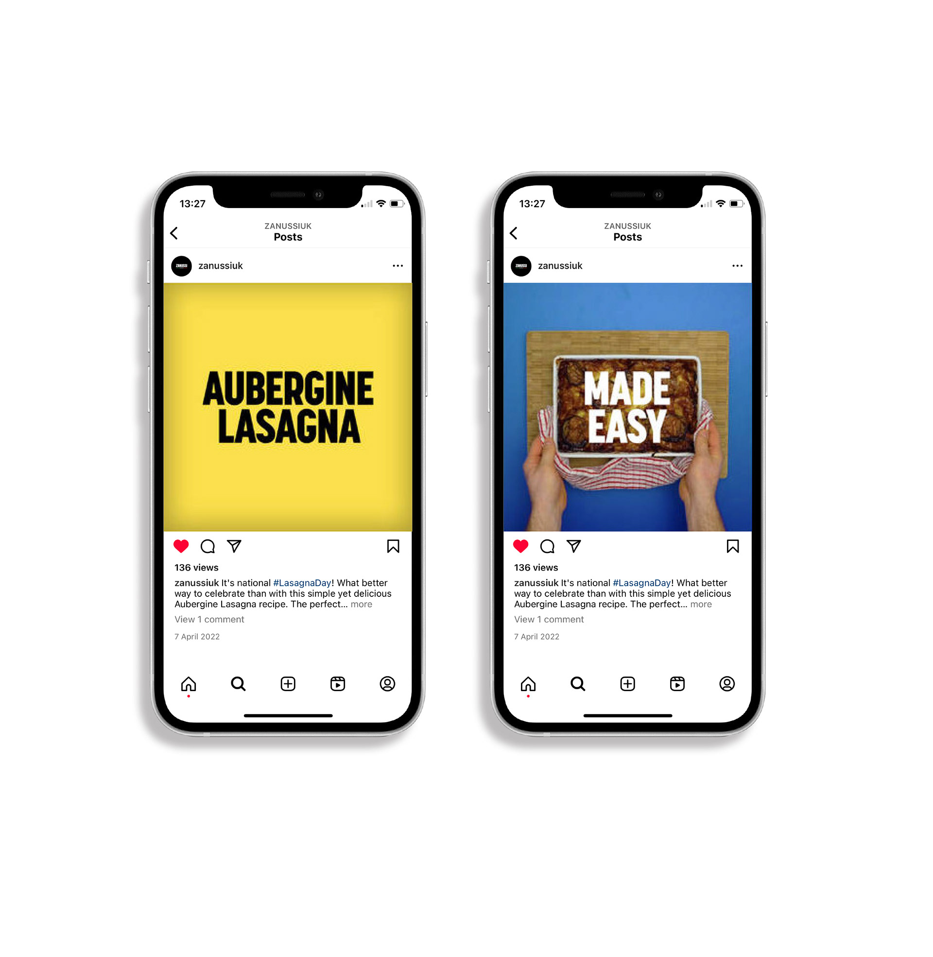 Zanussi social content styling