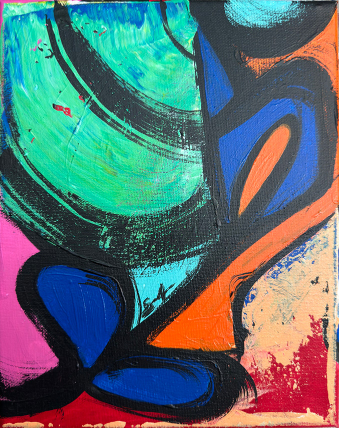 "Blue Rose" 2019 / 10x8' / Acrylic on canvas