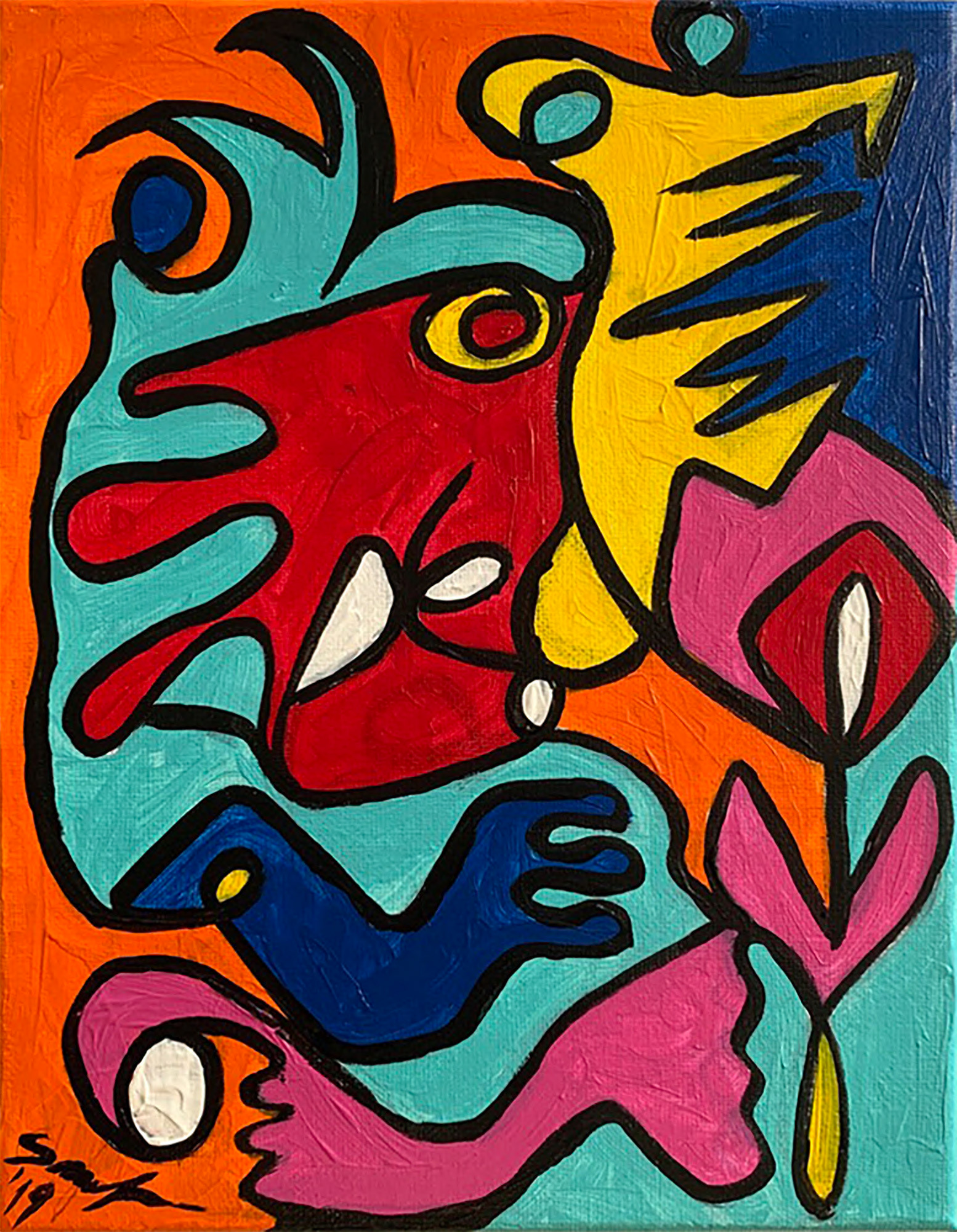 "Dream" 2019 / 10x8' / Acrylic on canvas