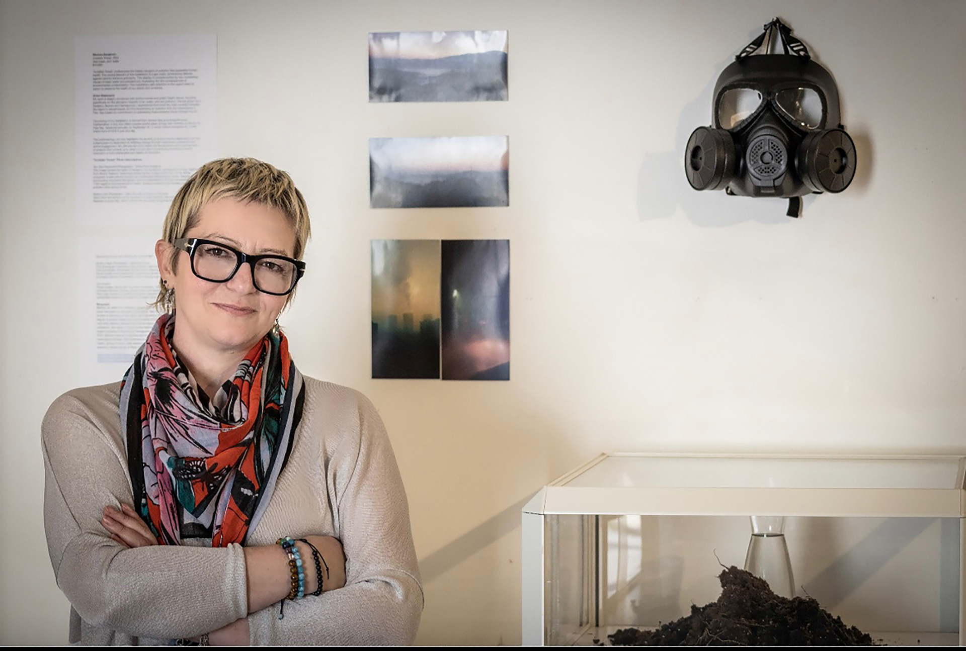 "Invisible Threat", 2024 / Art installation / A group political art show:  LET THIS RADICALIZE YOU...