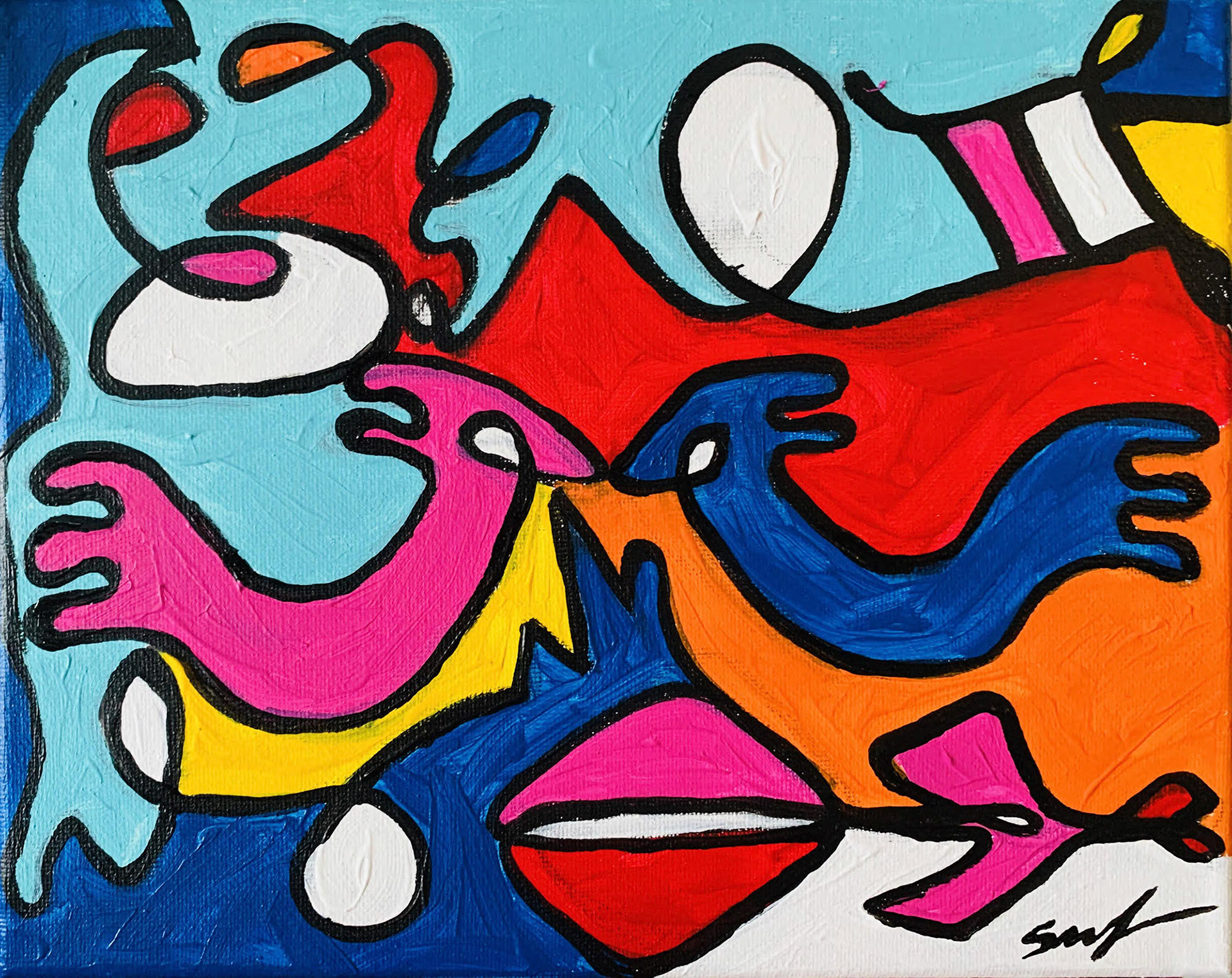 "LOVE" 2019 / 10x8' / Acrylic on canvas