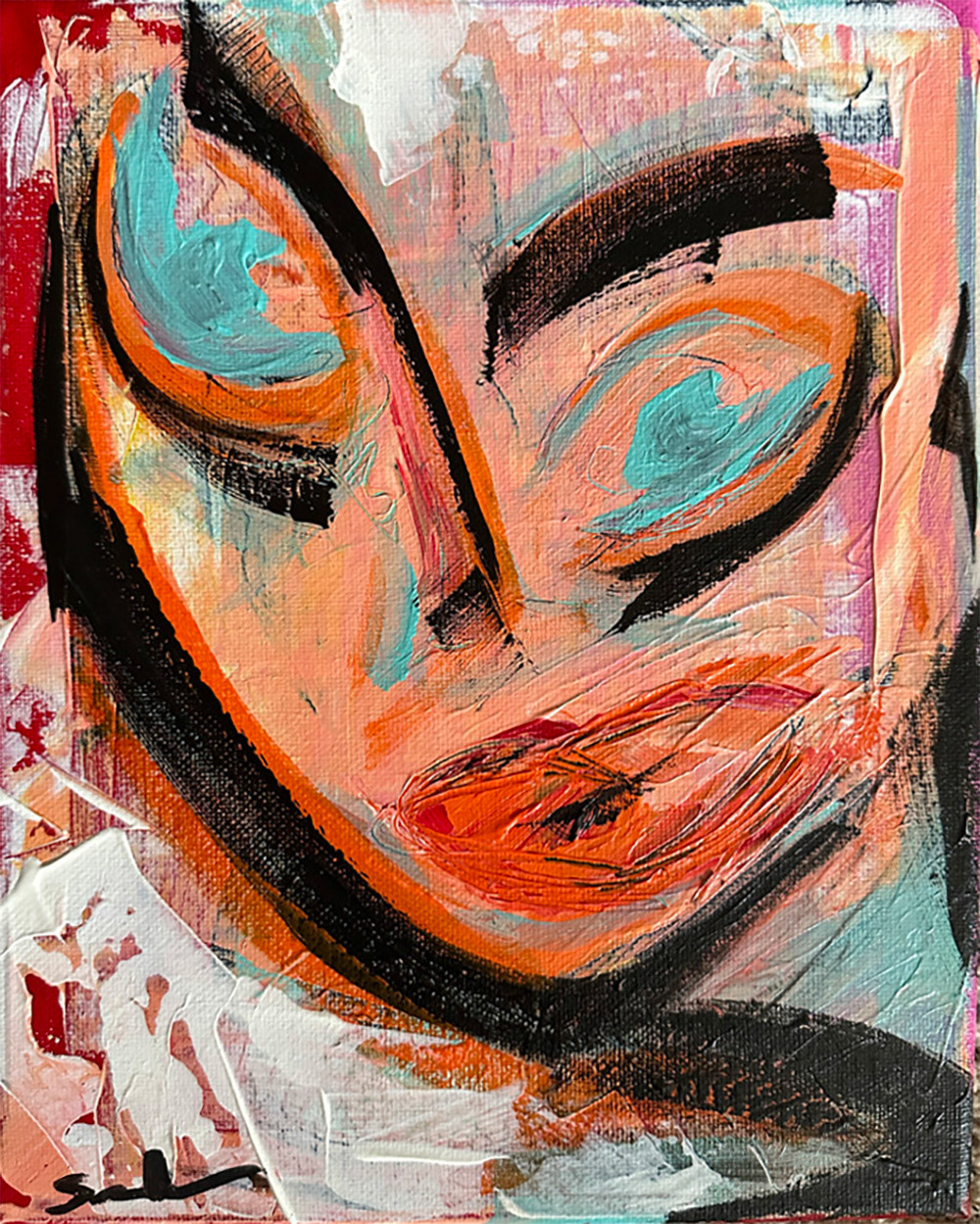 "BLUE EYES" 2021 / 10x8' / Acrylic on canvas