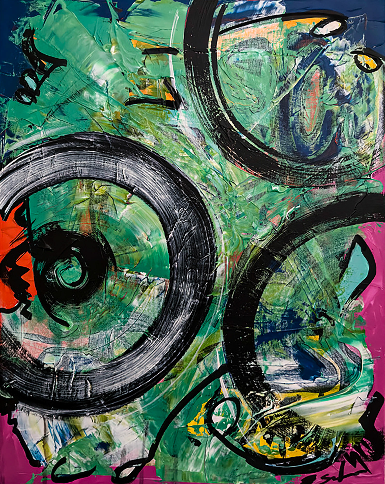 "THE THIRD", 2019 / 16x20' / Acrylic on canvas