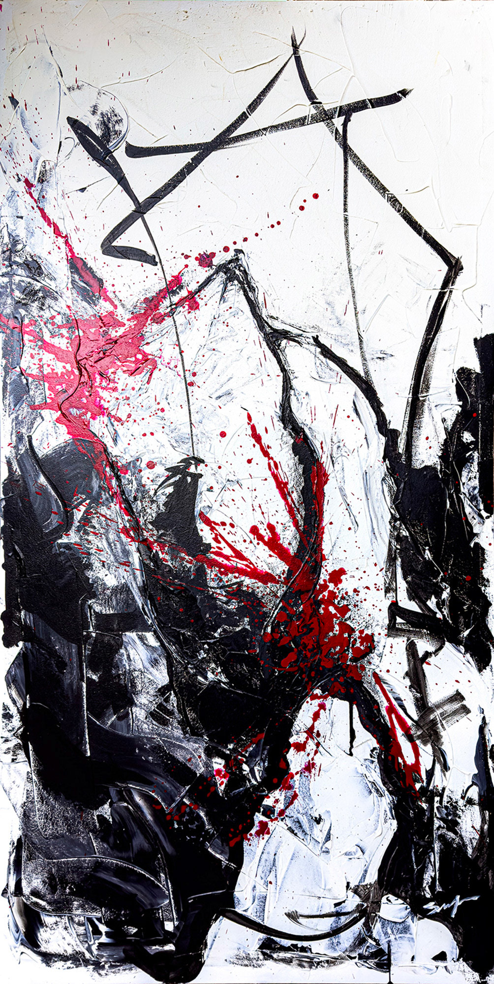 "No Name",  2019 / 25'x50' / Acrylic on Canvas 