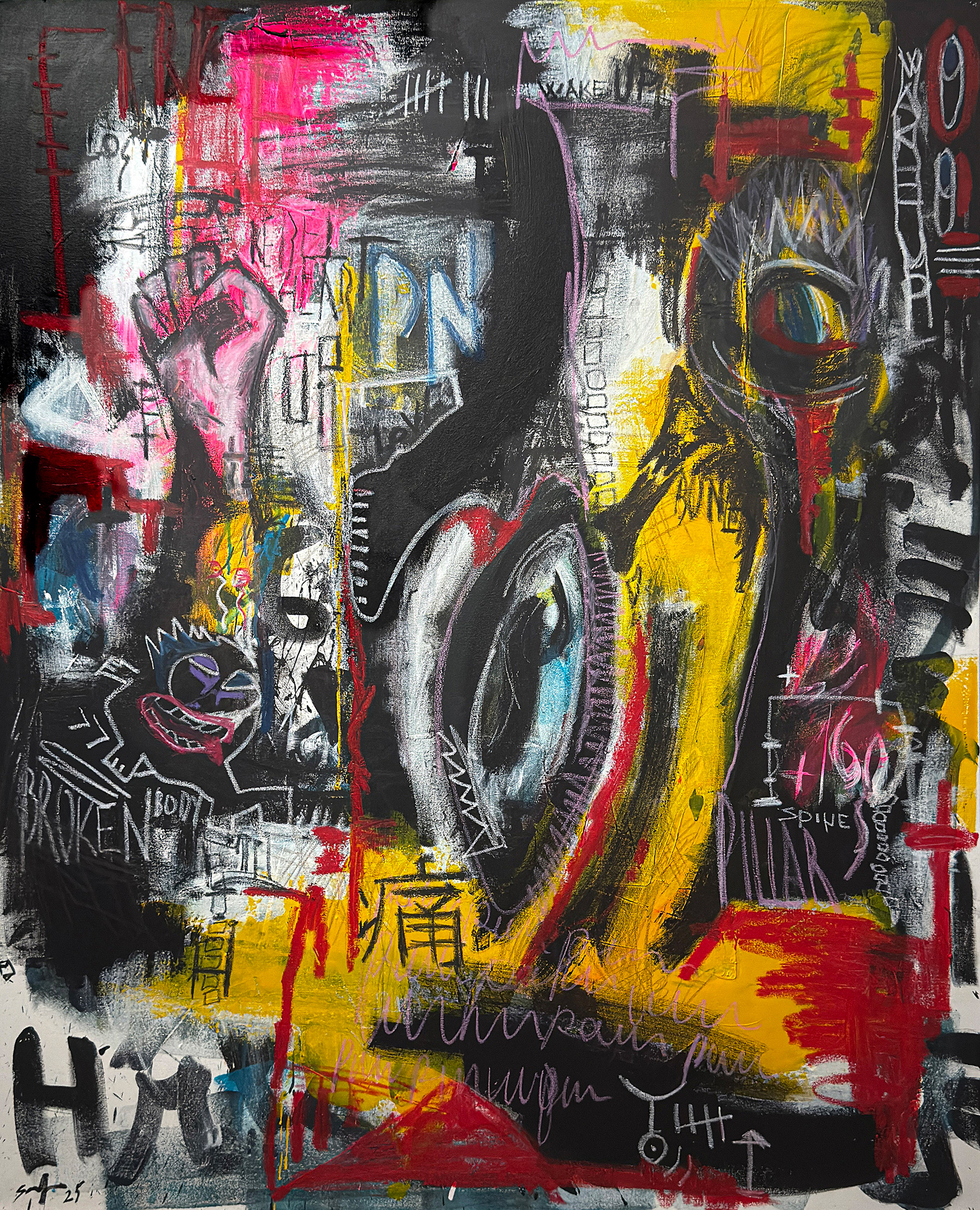 "2050" / 48x60' / 2025, Mixed media