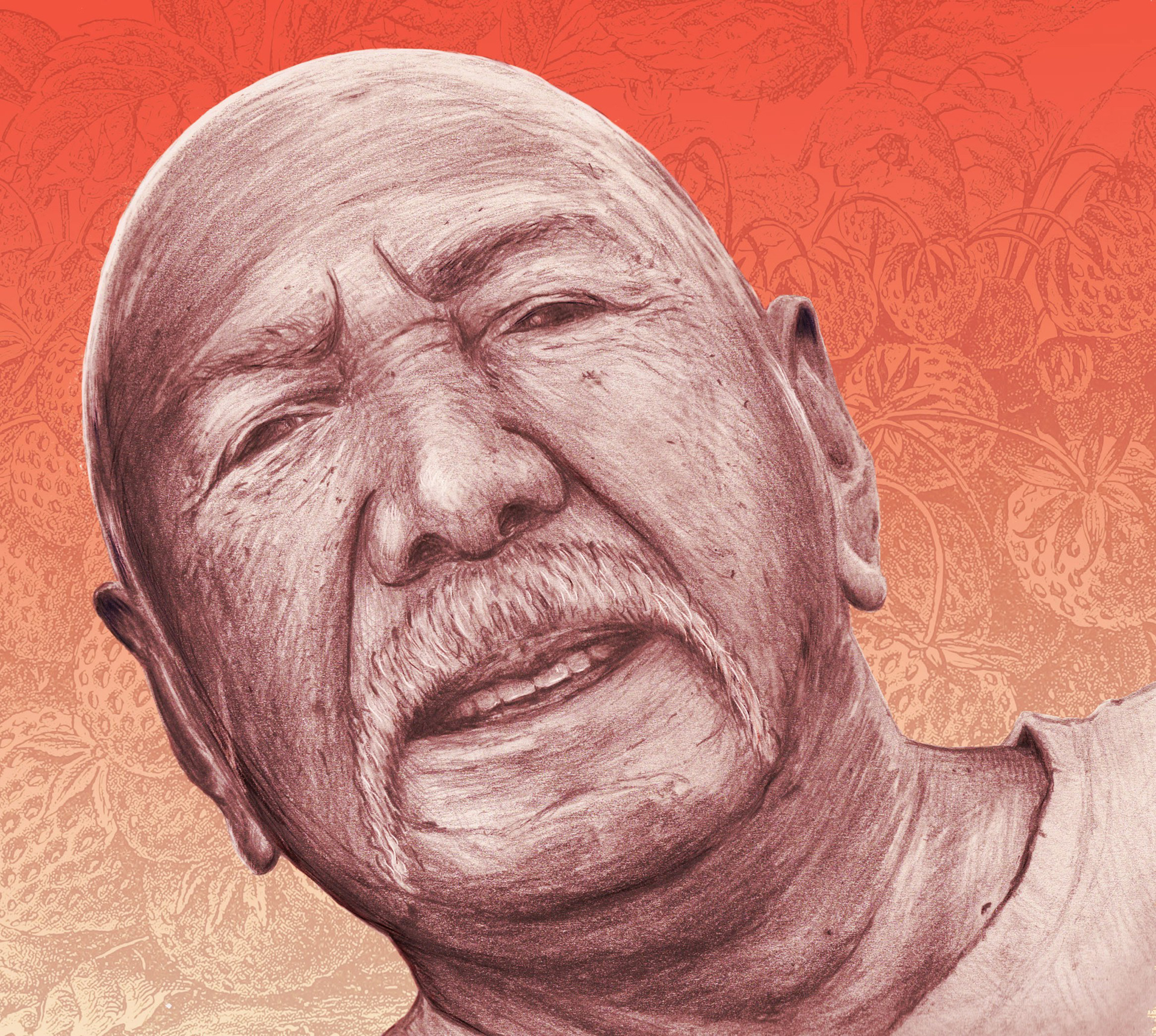 Jesse, 2019, graphite on paper and digital art