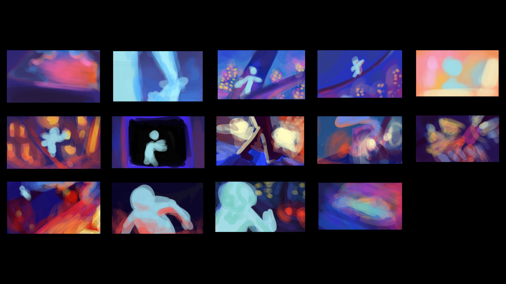 Crossing Paths- The accident (Climax) Color script Exploration