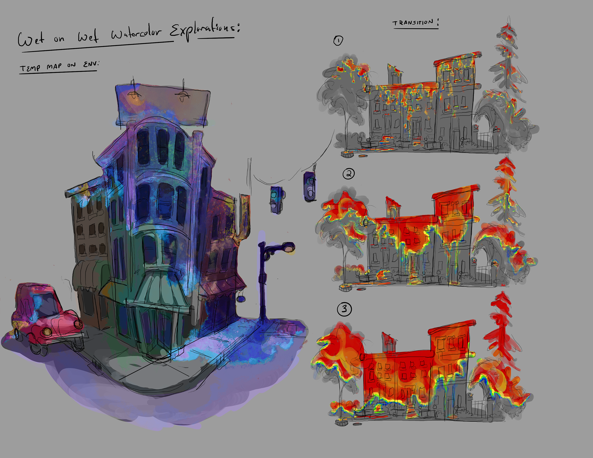 Watercolor VFX Concept work