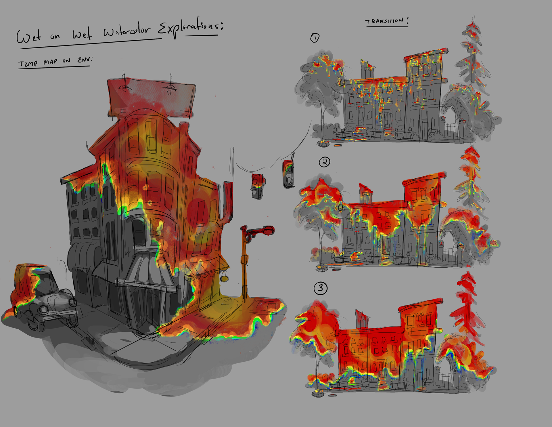 Watercolor VFX Concept work