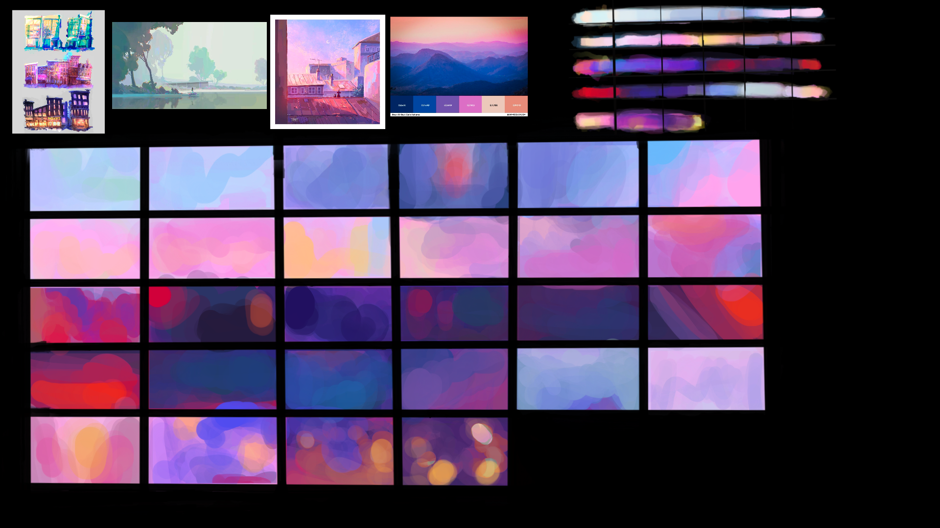 Early Crossing Paths Color Script Exploration