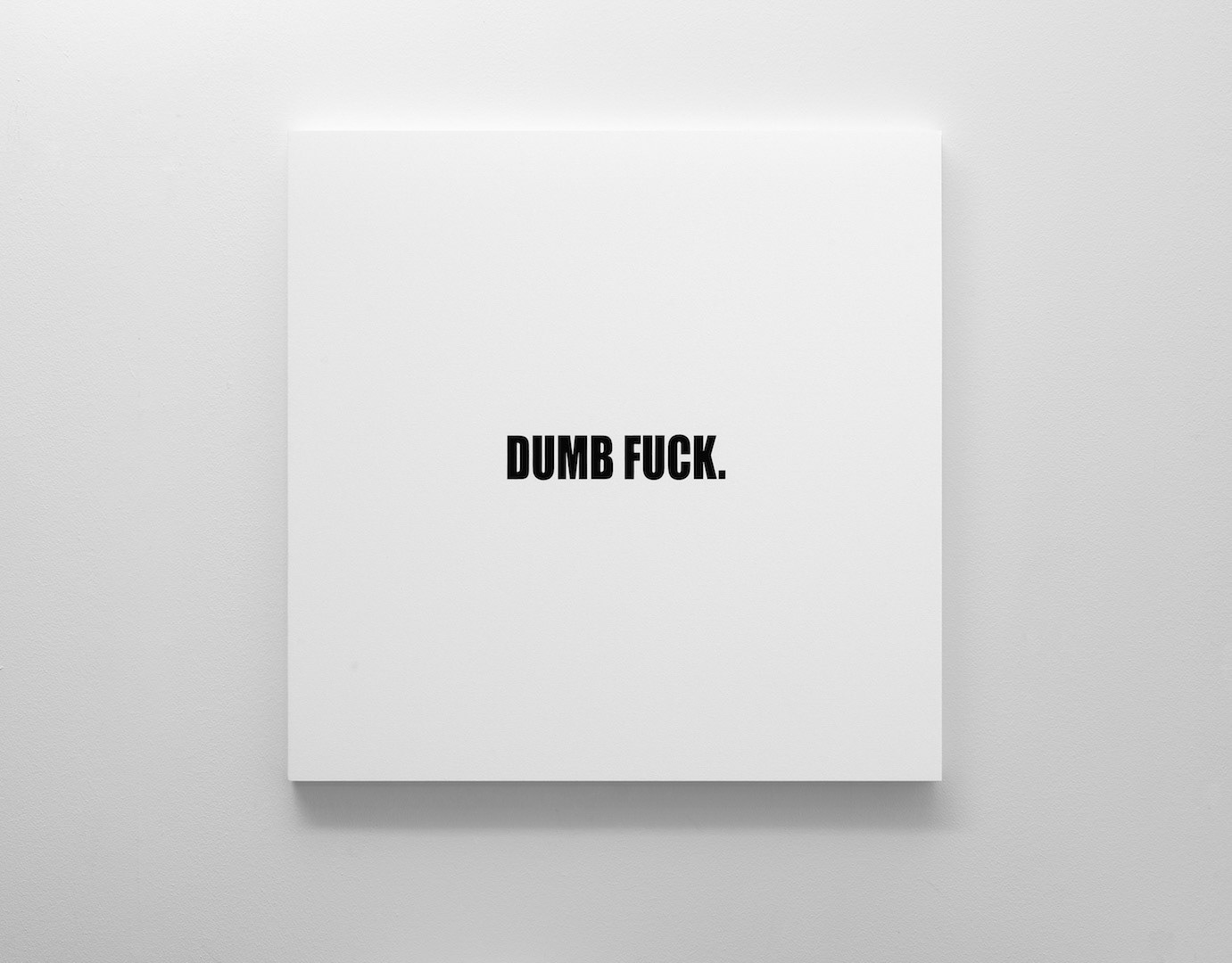 DUMB FUCK. | OIL ON CANVAS | 1m x 1m